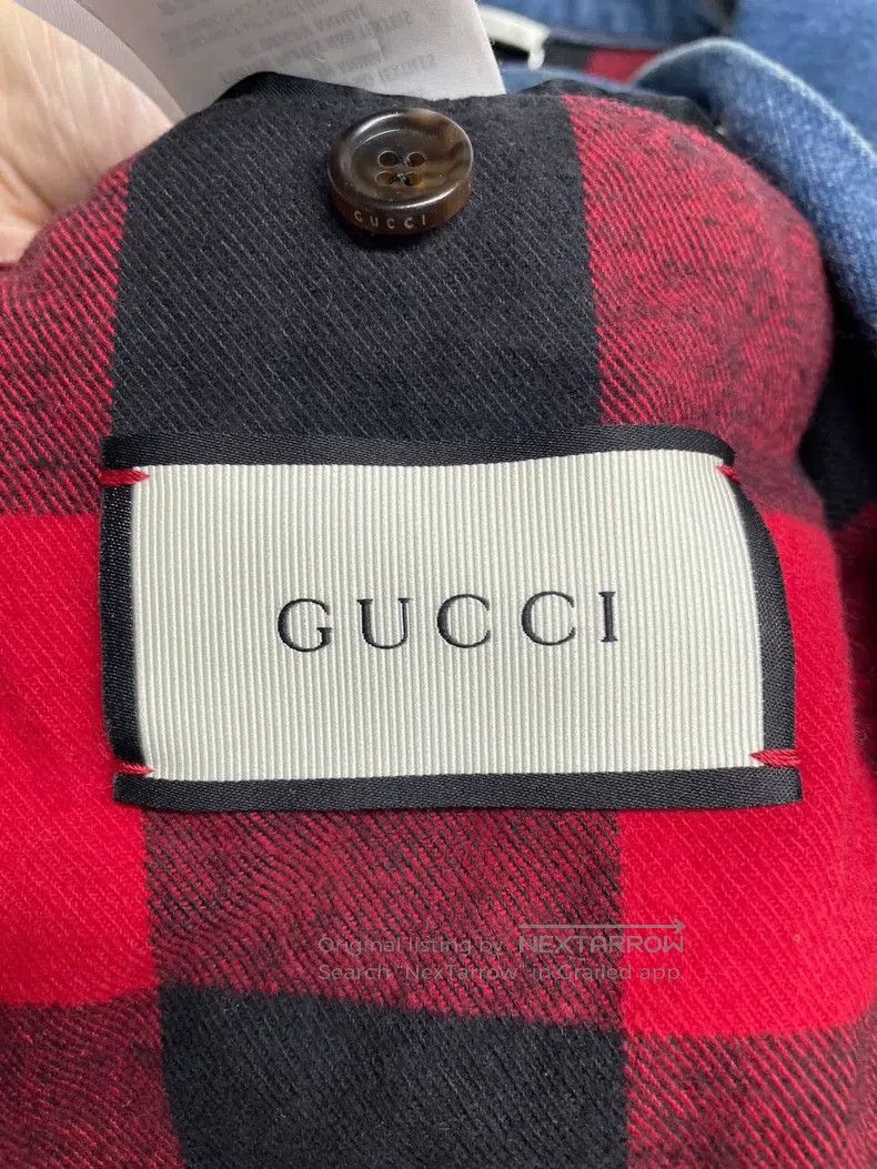 Gucci Gucci Butterfly pattern tiger head print embroidery lapel Size S / US 4 / IT 40 - 4 Thumbnail