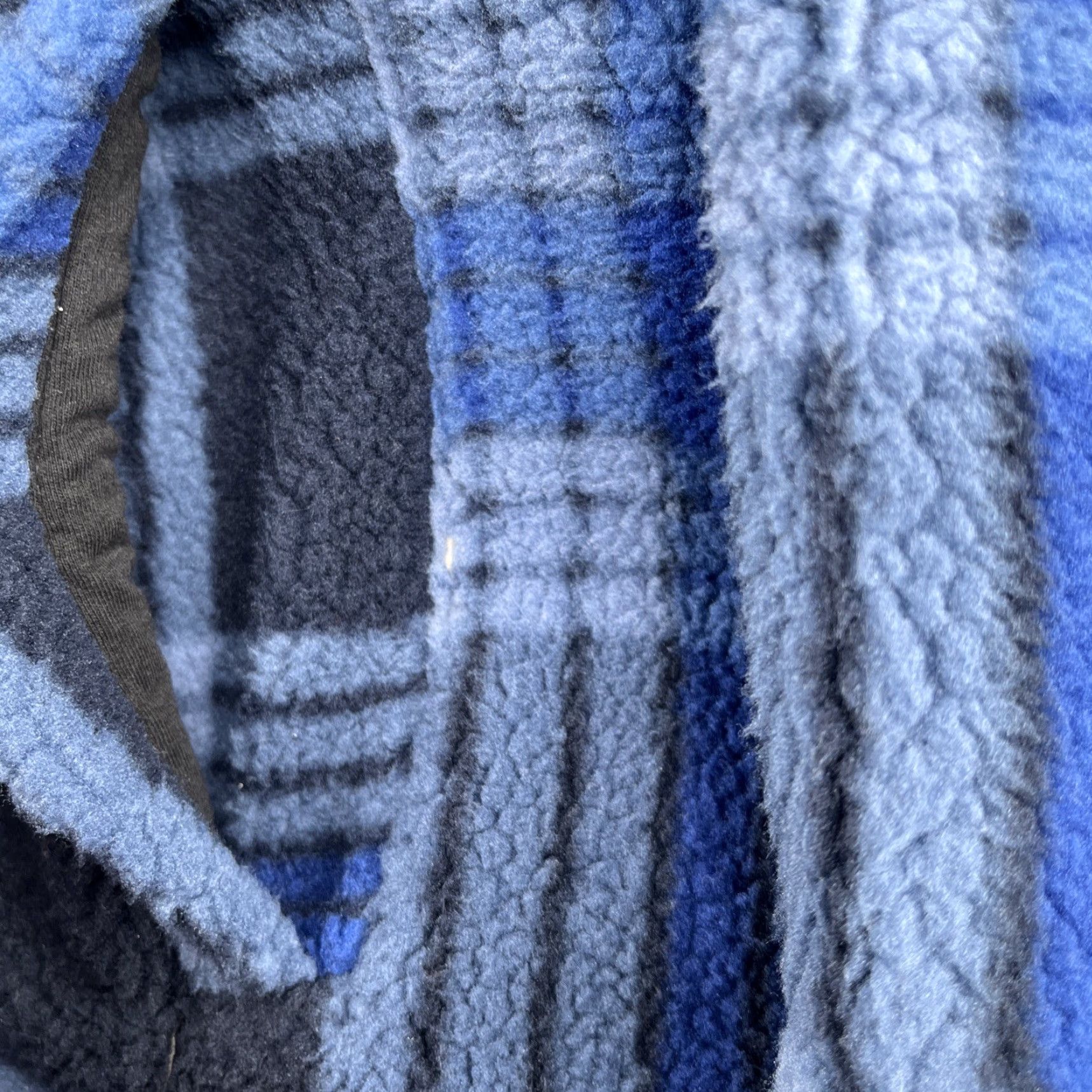 Quiksilver Quiksilver Jacket Mens L Blue Plaid Full Zip Pockets Sherpa Fleece Bomber Outdoor Winter Casual Size US L / EU 52-54 / 3 - 3 Thumbnail