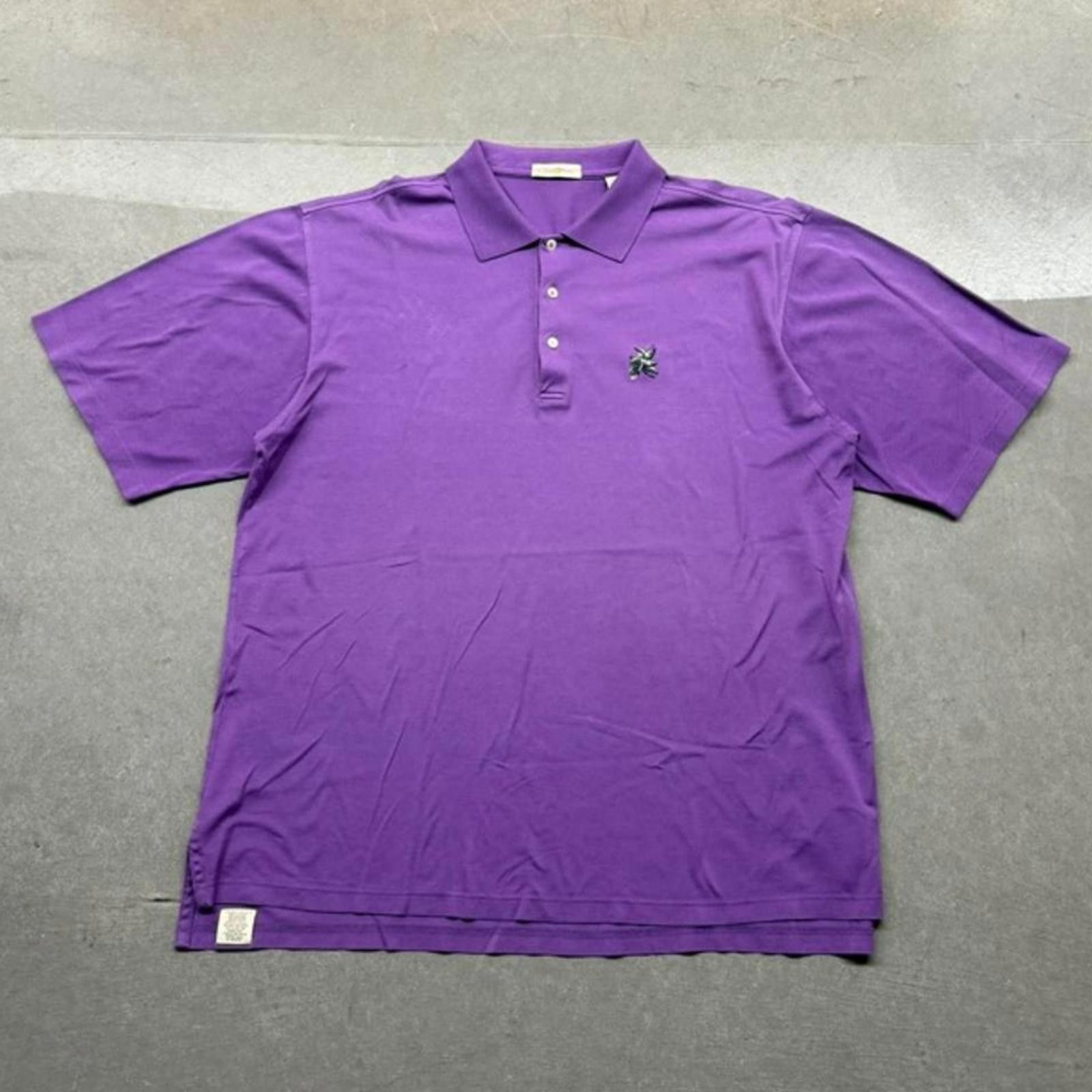 Peter Millar Peter Millar Athletic Fit Purple Golf Polo Shirt XL Size US XL / EU 56 / 4 - 2 Thumbnail