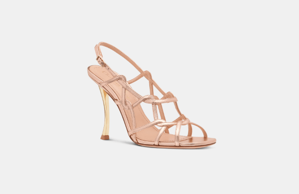image of Dior O1Bcso1Str0224 Heel Shoesed Sandals In Rose, Women's (Size 5)