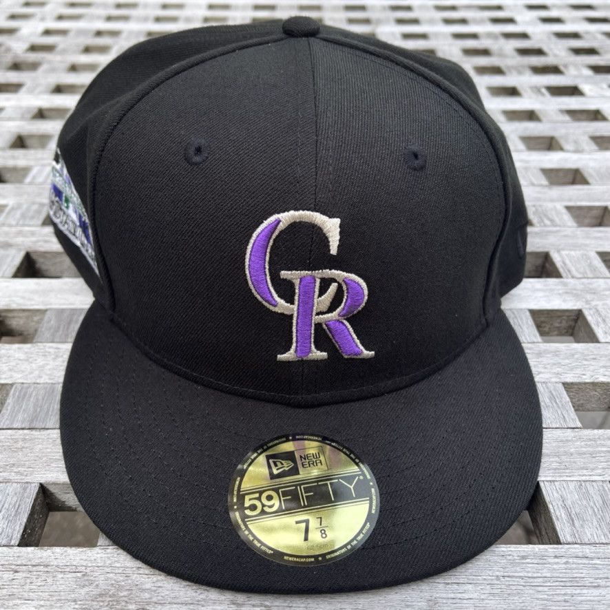 New Era Colorado Rockies 1998 ASG Patch Pink UV Hat Club 7 7/8 Size ONE SIZE - 2 Thumbnail