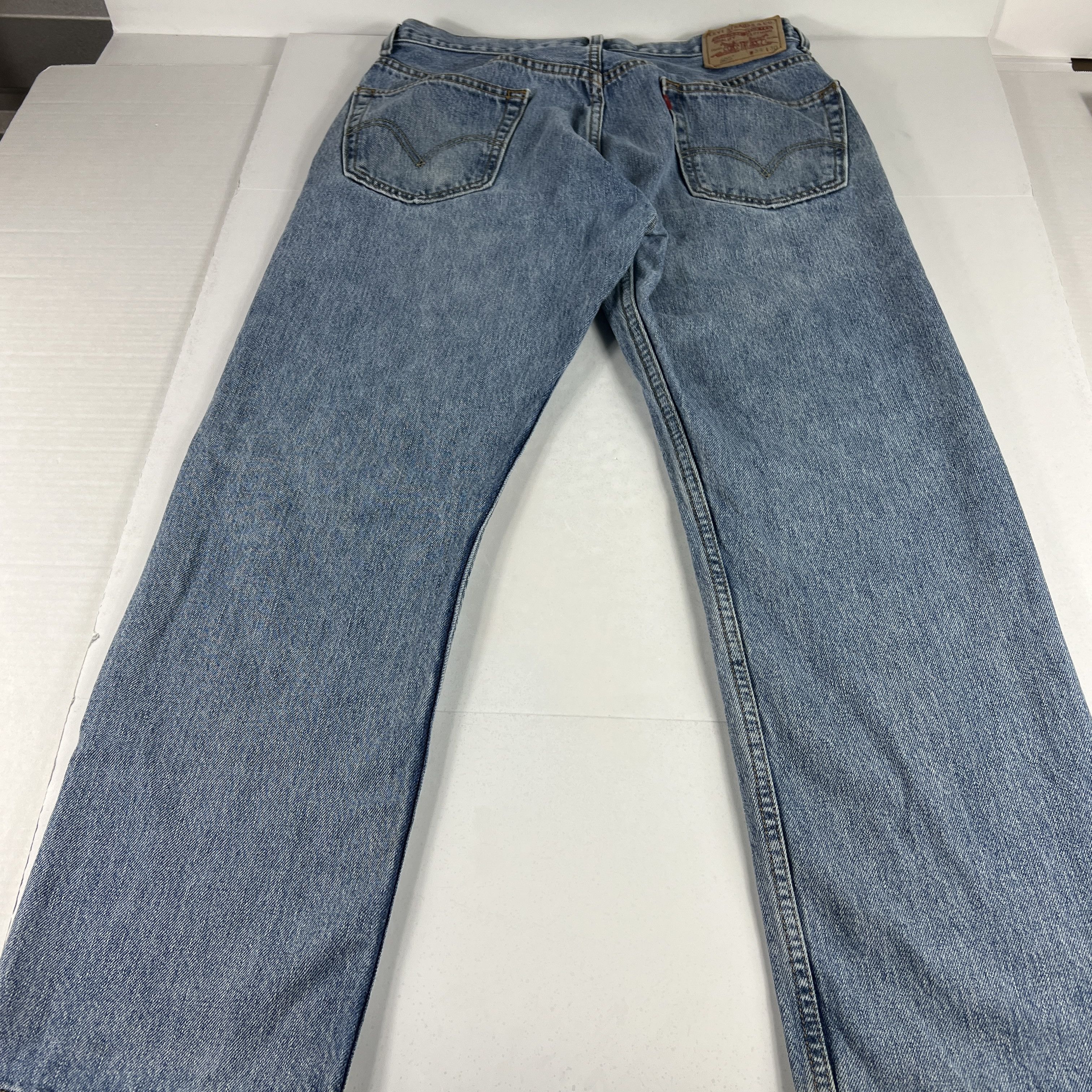 Levi's × Vintage Y2K Levi's Jeans 505 Straight Blue Faded Cotton Denim Size US 34 / EU 50 - 12 Thumbnail