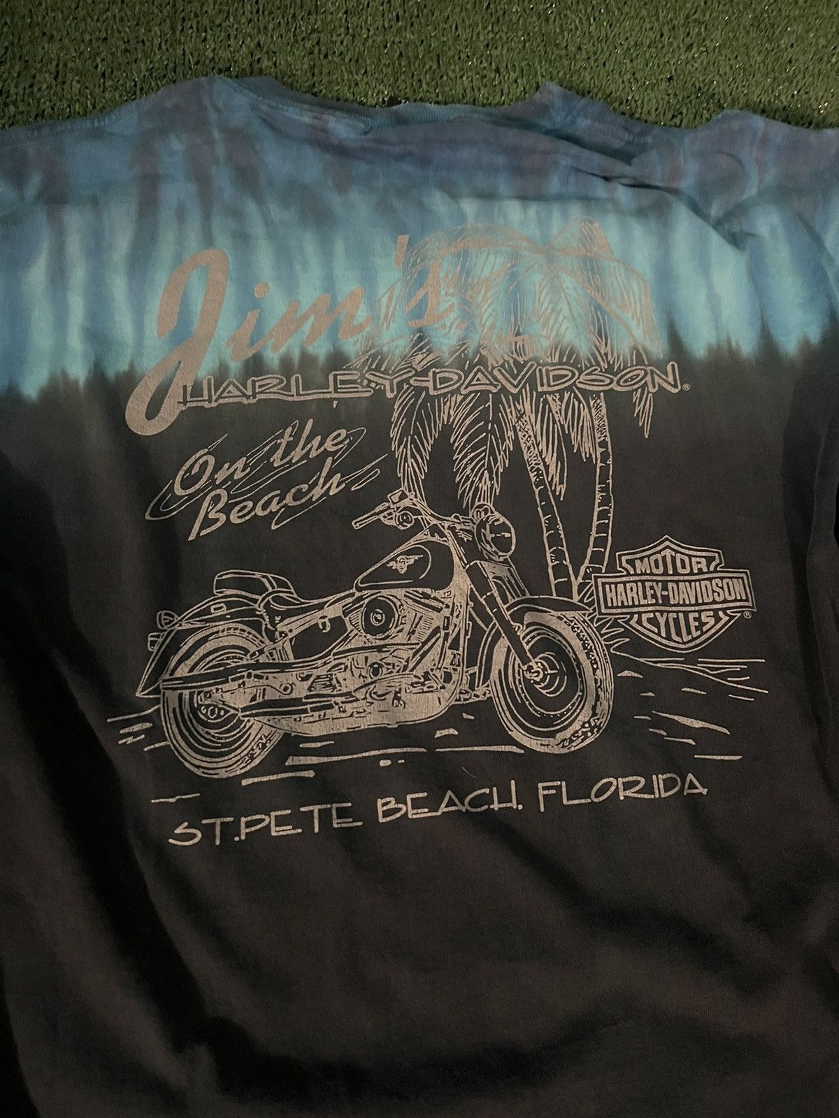 Harley Davidson Tye Dye Vintage Harley Davidson Grail Single Stitch Size XL Size US XL / EU 56 / 4 - 4 Thumbnail