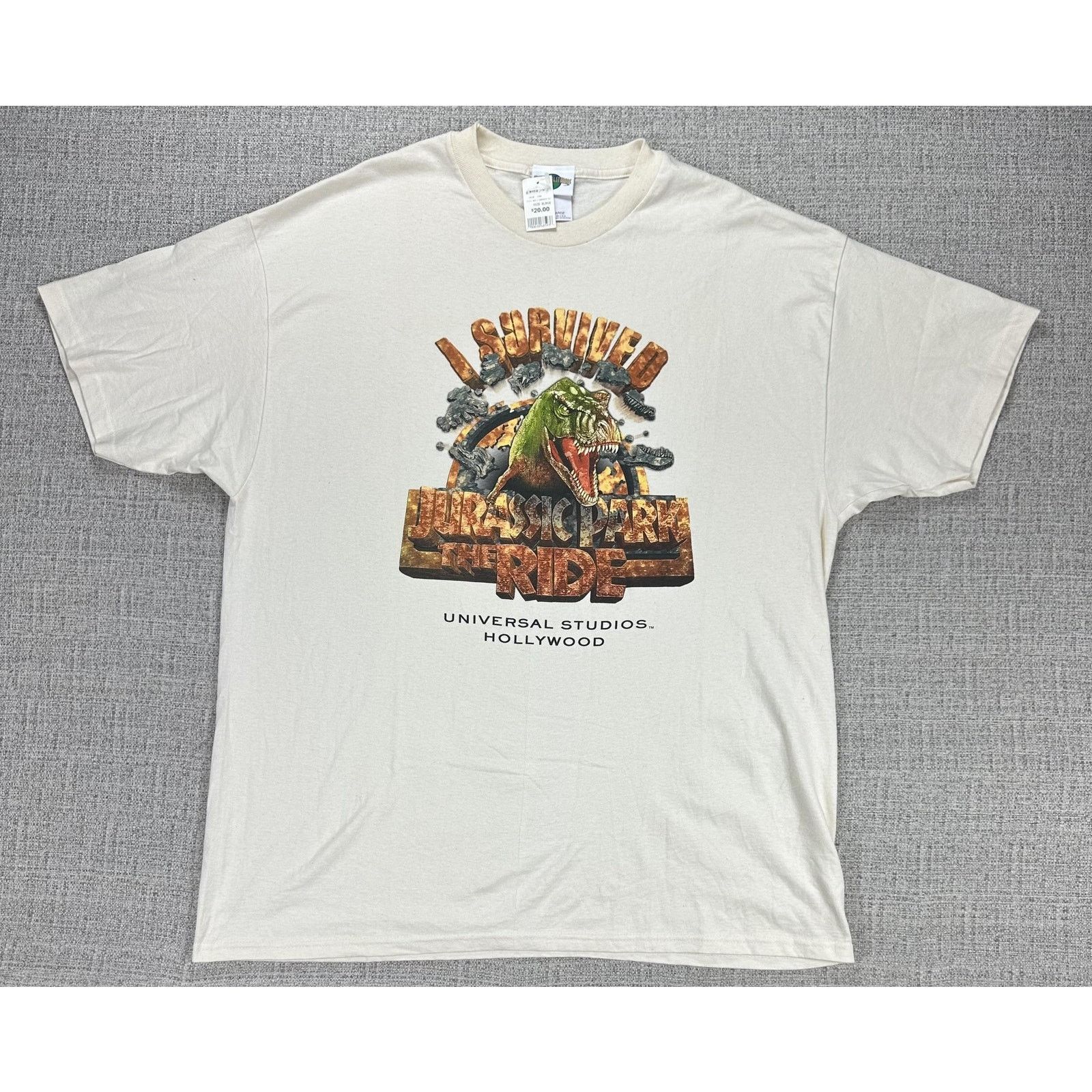 Universal Studios Jurassic Park Ride Shirt Sz XL Puffer Universal Studios USA Size US XL / EU 56 / 4 - 1 Thumbnail