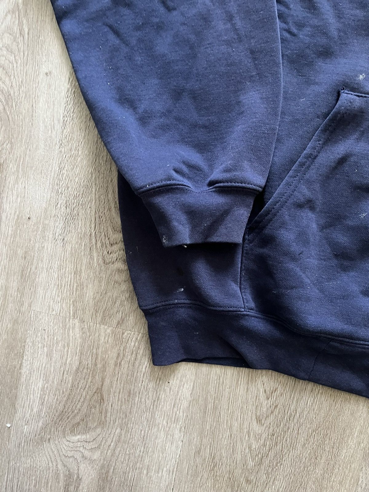 Carhartt Vintage Worn In Navy Blue Carhartt Zip Up Hoodie Size US XXL / EU 58 / 5 - 4 Thumbnail