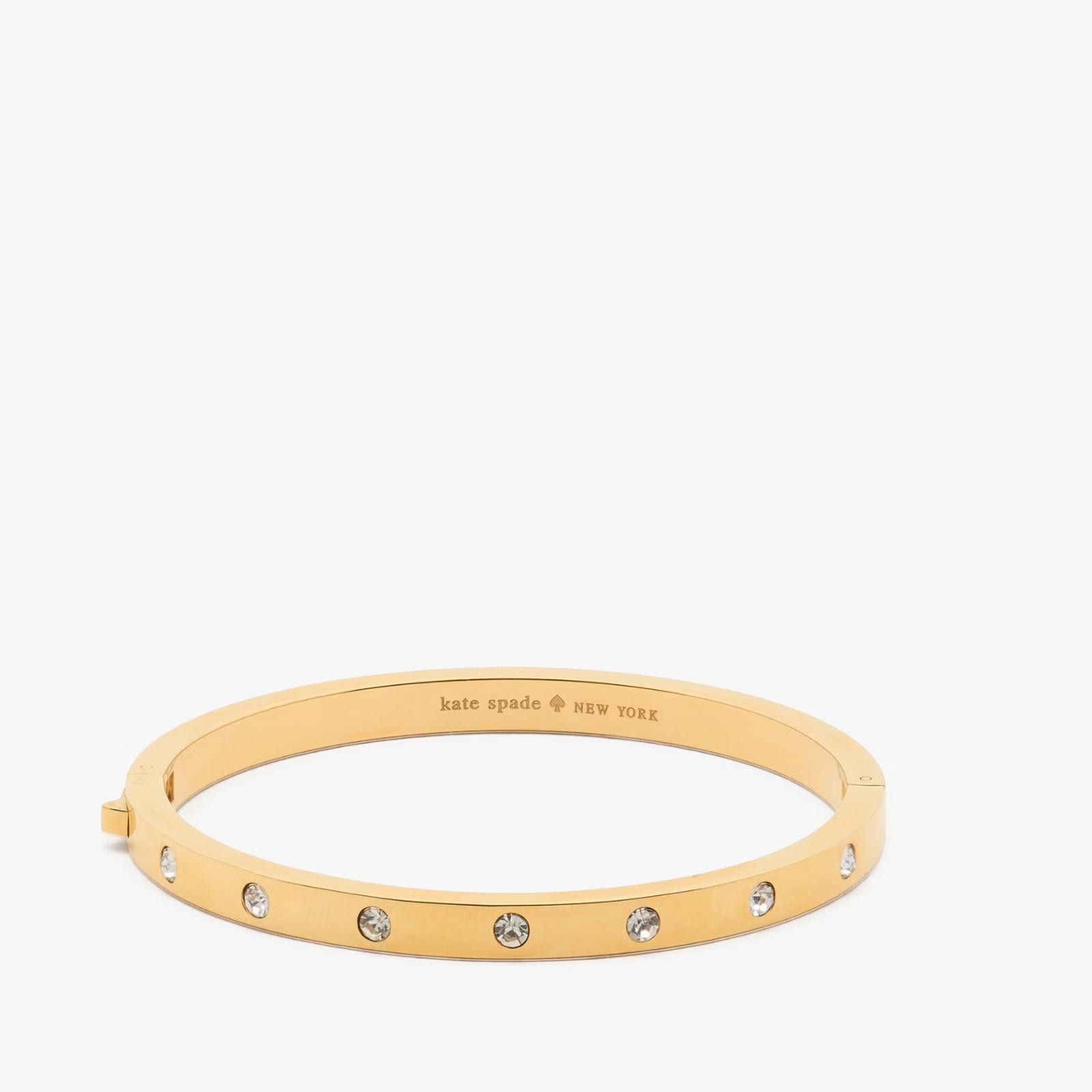Other kate spade new york Set in Stone Hinged Bangle – Gold-Tone Size ONE SIZE - 2 Thumbnail