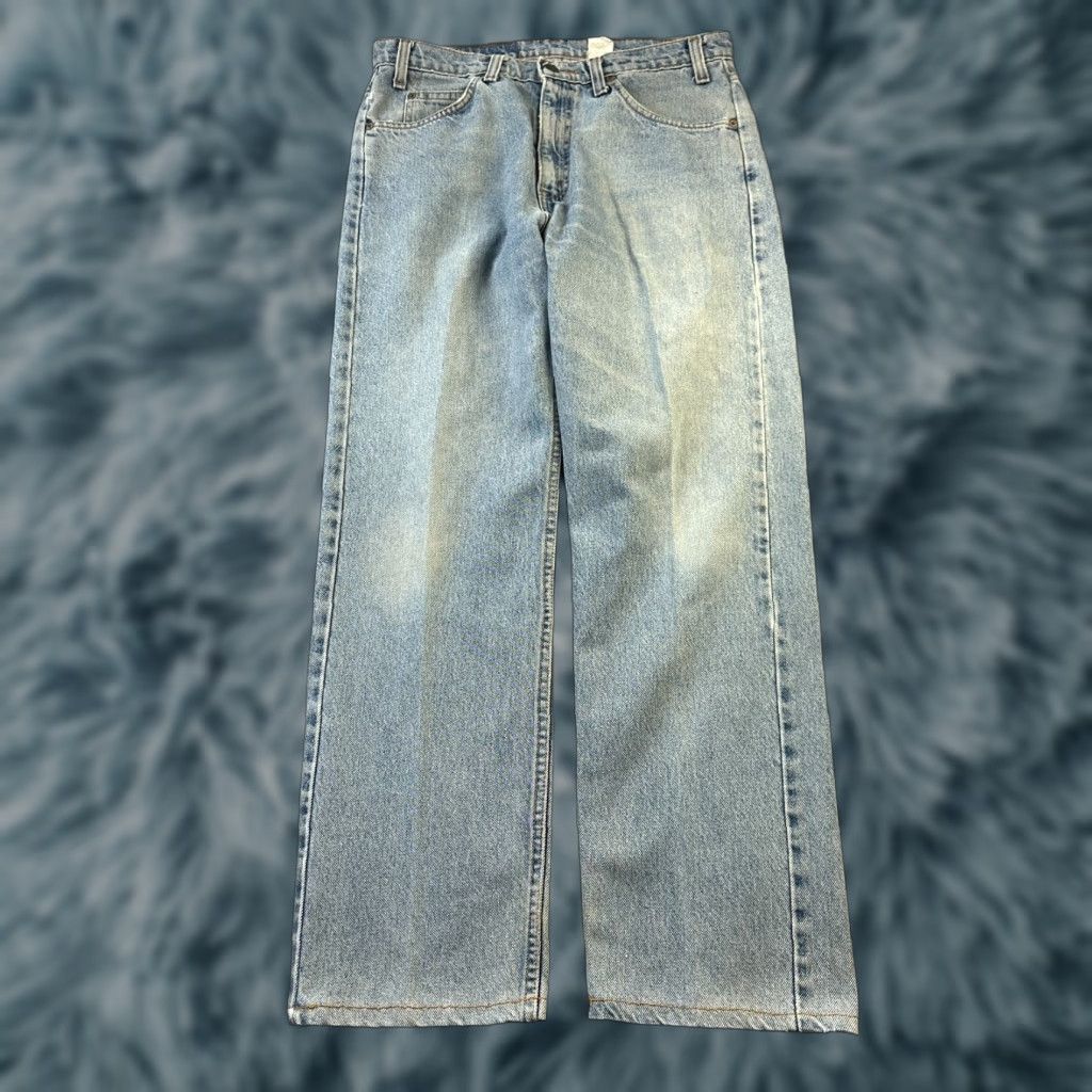 Levi's VINTAGE Levi's Jeans Mens 33x30 505 Blue Denim Faded 1997 Orange Tab Jeans Mens 33 Regular Blue 90s Cowboy Distressed 5-Pocket Levi's 505 Mens Jeans Size US 33 - 1 Thumbnail