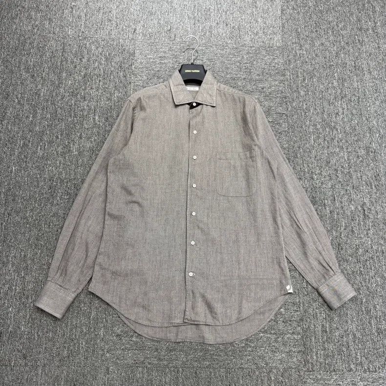Loro Piana Loro Piana Grey casual shirt Size US S / EU 44-46 / 1 - 1 Thumbnail