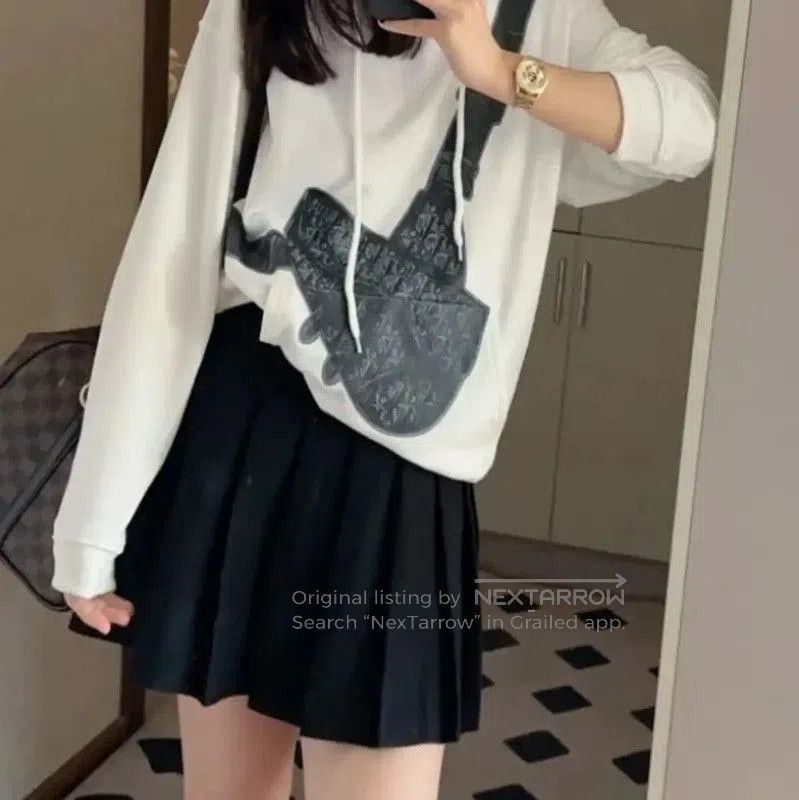 Dior Dior White Cotton Women's Hoodie . Size S / US 4 / IT 40 - 4 Thumbnail