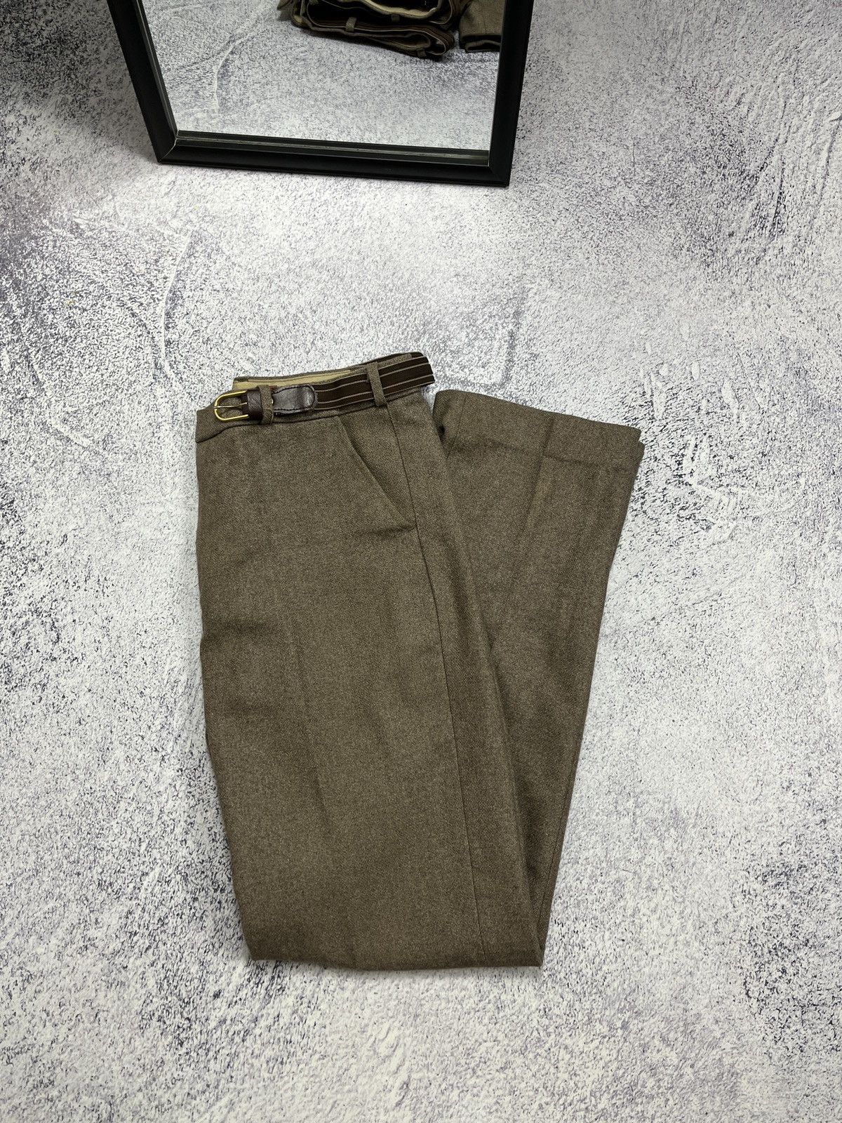 Vintage Vintage 90’s Made In UK Classic Wool Old Money Style Pants Size US 30 / EU 46 - 4 Thumbnail