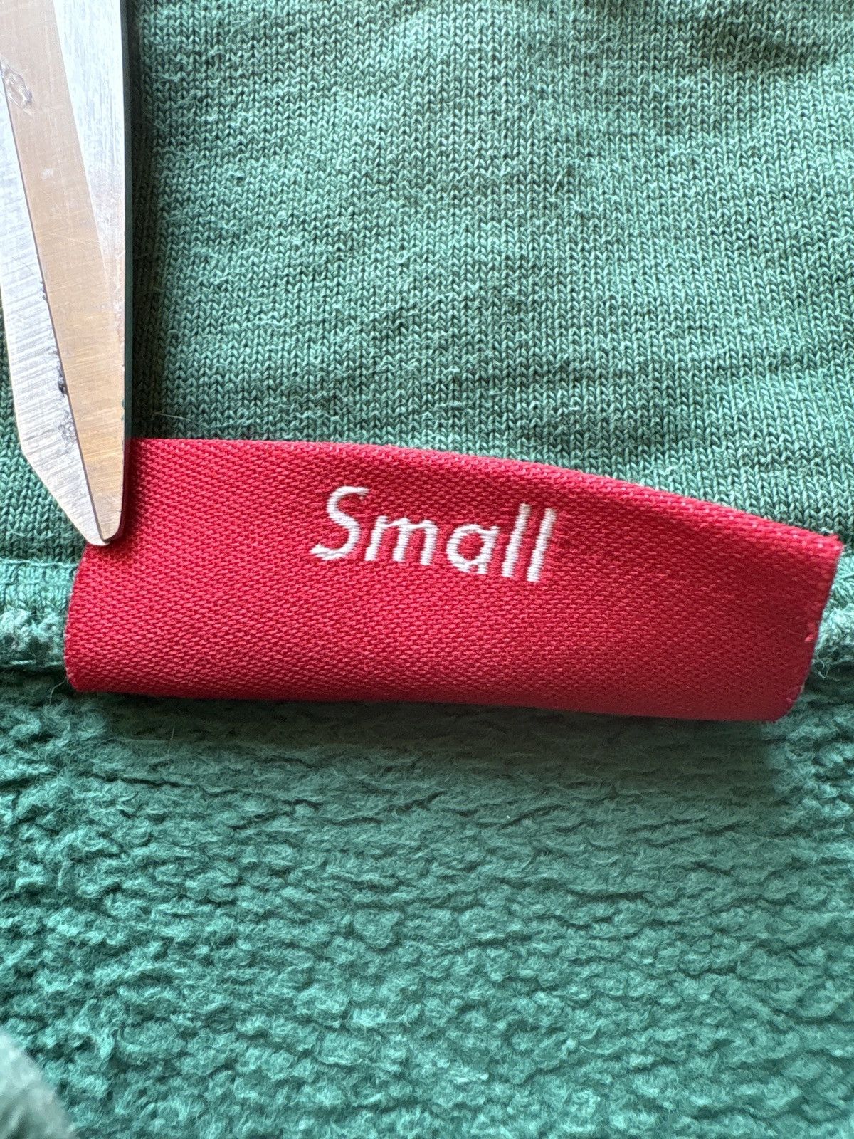 Supreme Supreme SS18 Logo Piping Half Zip Green SIZE S Size US S / EU 44-46 / 1 - 9 Thumbnail