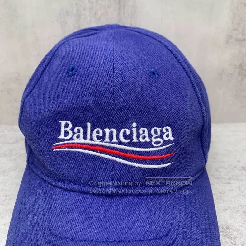 Balenciaga Balenciaga Blue Coke Wave Baseball Cap. Size ONE SIZE - 6 Thumbnail