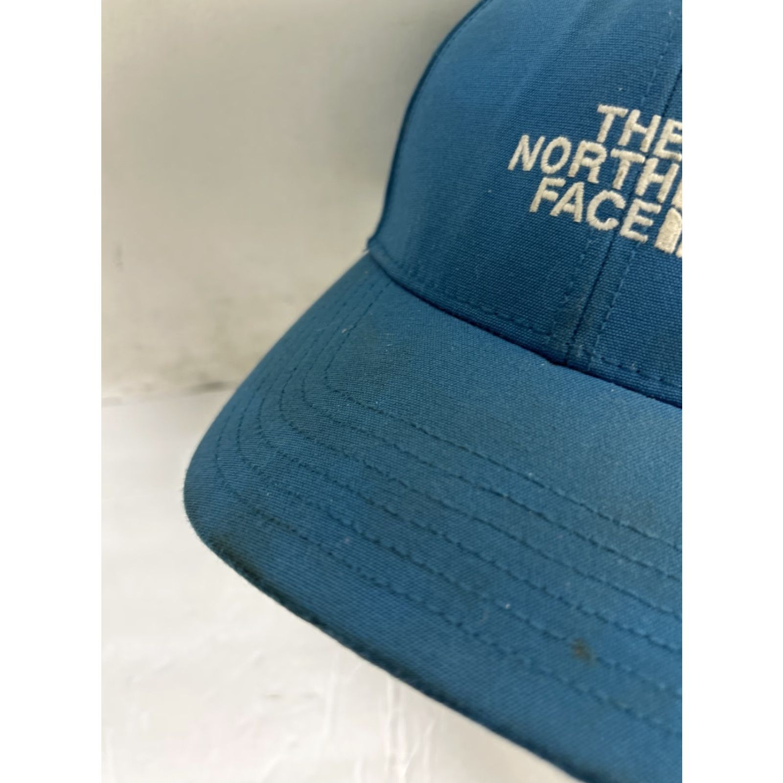 The North Face VINTAGE The North Face Teal Strap Back Hat Adjustable One Size Fits Most Dad Hat Stains Size ONE SIZE - 4 Thumbnail