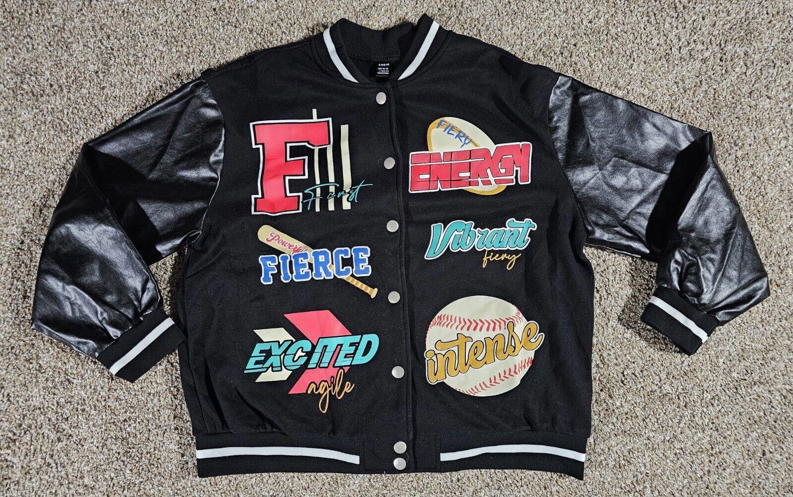 Shein SHEIN fierce intense baseball Retro Varsity jacket Large Size US L / EU 52-54 / 3 - 1 Thumbnail