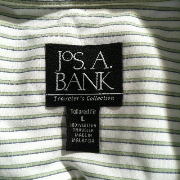 Jos. A. Bank JOS.A.BANK MENS COTTON DRESS SHIRT SIZE: L Size US L / EU 52-54 / 3 - 5 Thumbnail