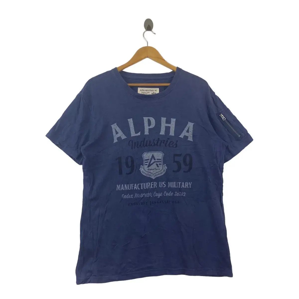 Alpha Industries ALPHA INDUSTRIES Manufacturer US Military Tee Shirt 1959 Size US XL / EU 56 / 4 - 1 Thumbnail
