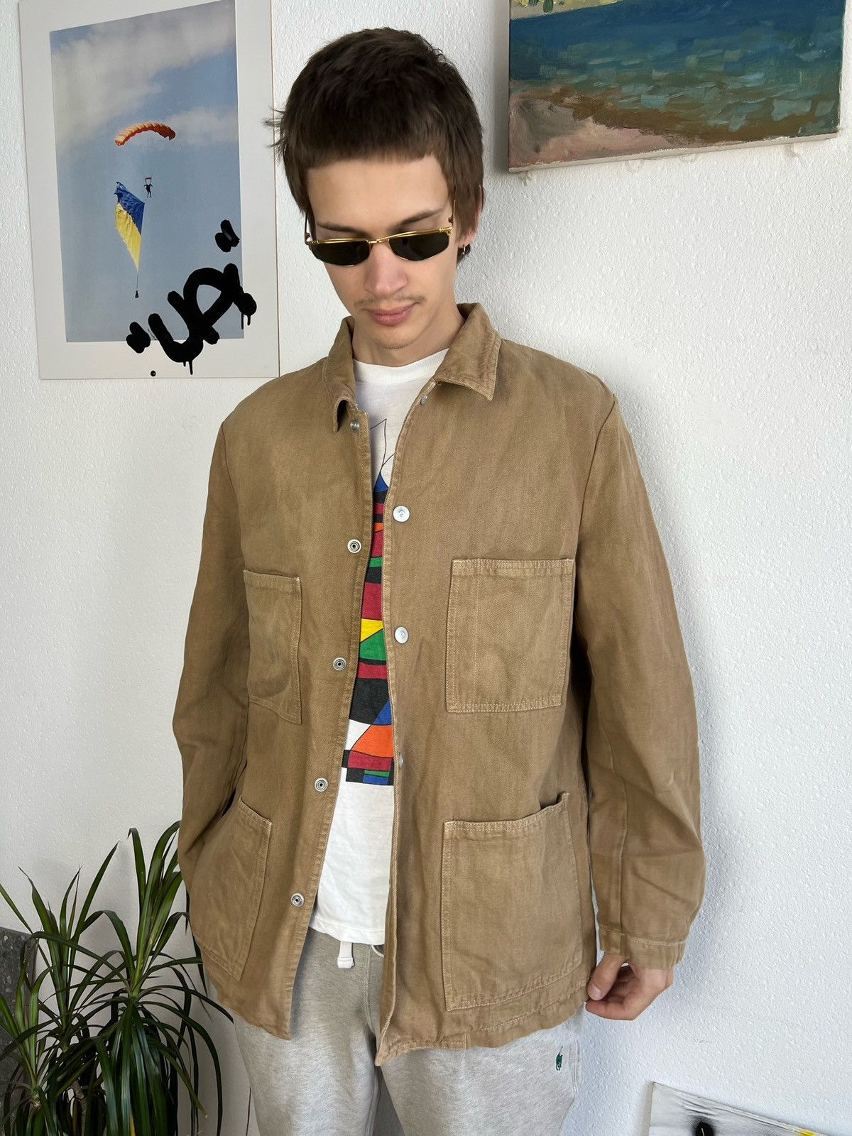 Armani VTG Y2k Rare Armani Jeans Heavyweight Denim Jacket M-L Size US M / EU 48-50 / 2 - 1 Thumbnail