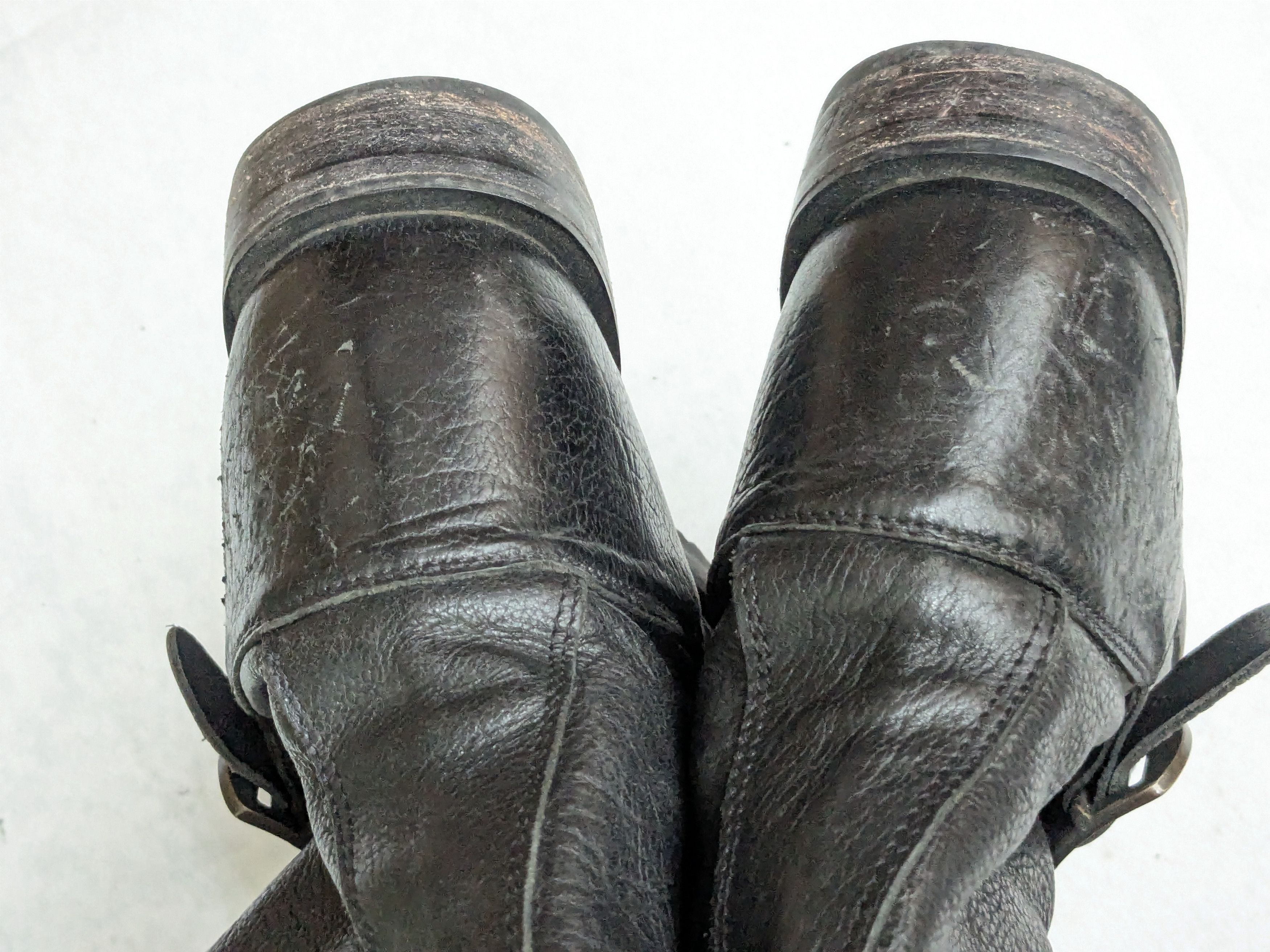 Frye Frye Engineer Boots Black Leather 7 Leather Buckle Size US 7 / EU 40 - 13 Thumbnail