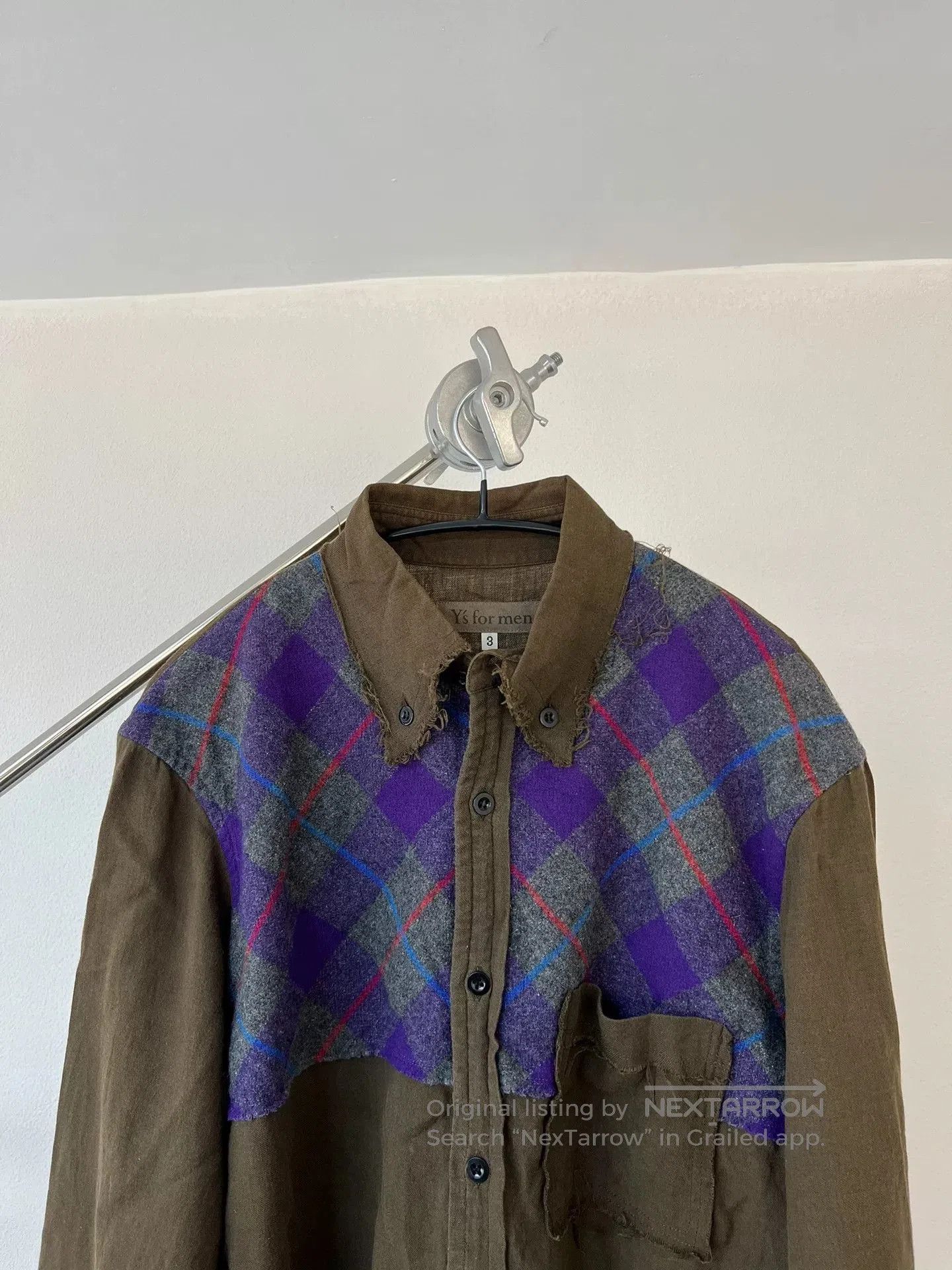 Yohji Yamamoto Yohji Yamamoto Wool Blend Shirt with Fringe. Size US L / EU 52-54 / 3 - 3 Thumbnail