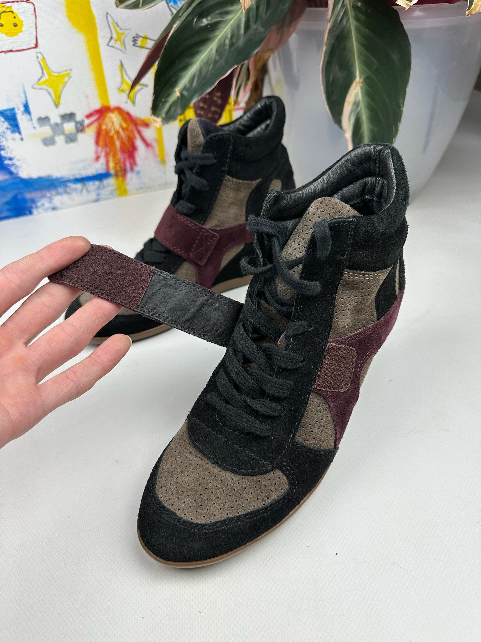 Japanese Brand Isabel Marant style Bekett Wedge Sneakers Shoes Opium Size US 8 / IT 38 - 3 Thumbnail