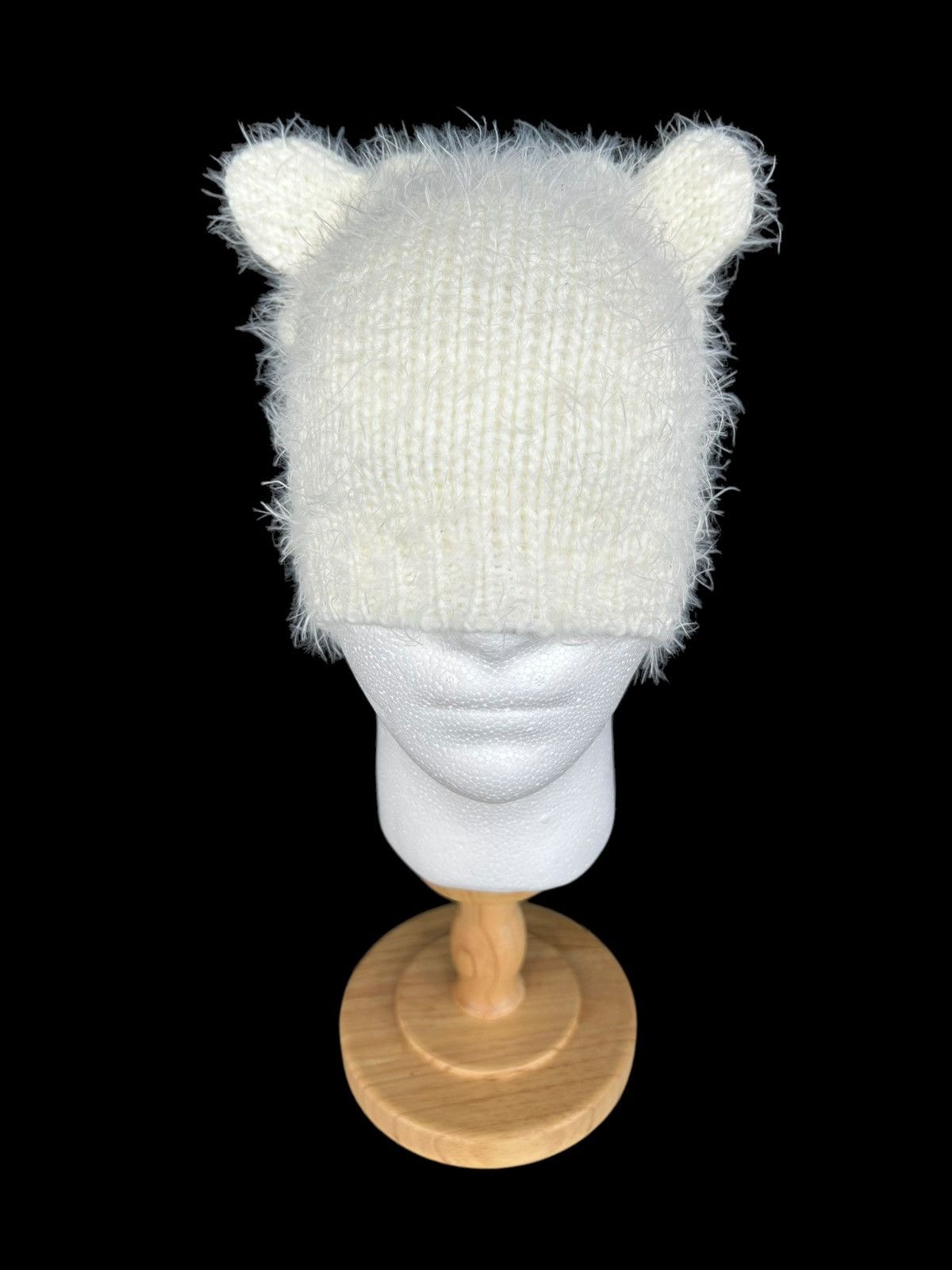 Japanese Brand × Kapital × Vintage Devil Horn Bunny Fur Beanie Hats Rare Japanese Style🎌 !!☠️💀 Size ONE SIZE - 2 Thumbnail