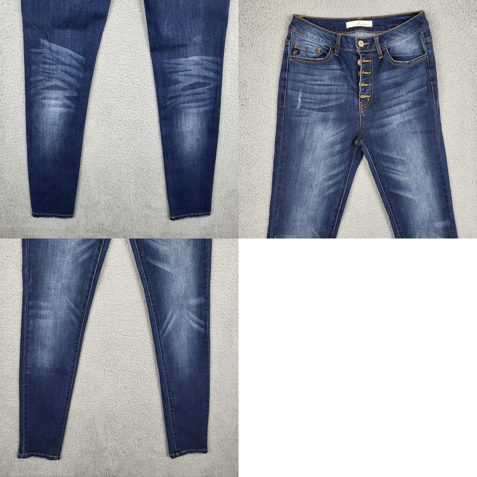 Vintage Kancan Los Angeles Womens Mid Rise Skinny Casual Jeans Size 27 Size 27" / US 4 / IT 40 - 8 Thumbnail