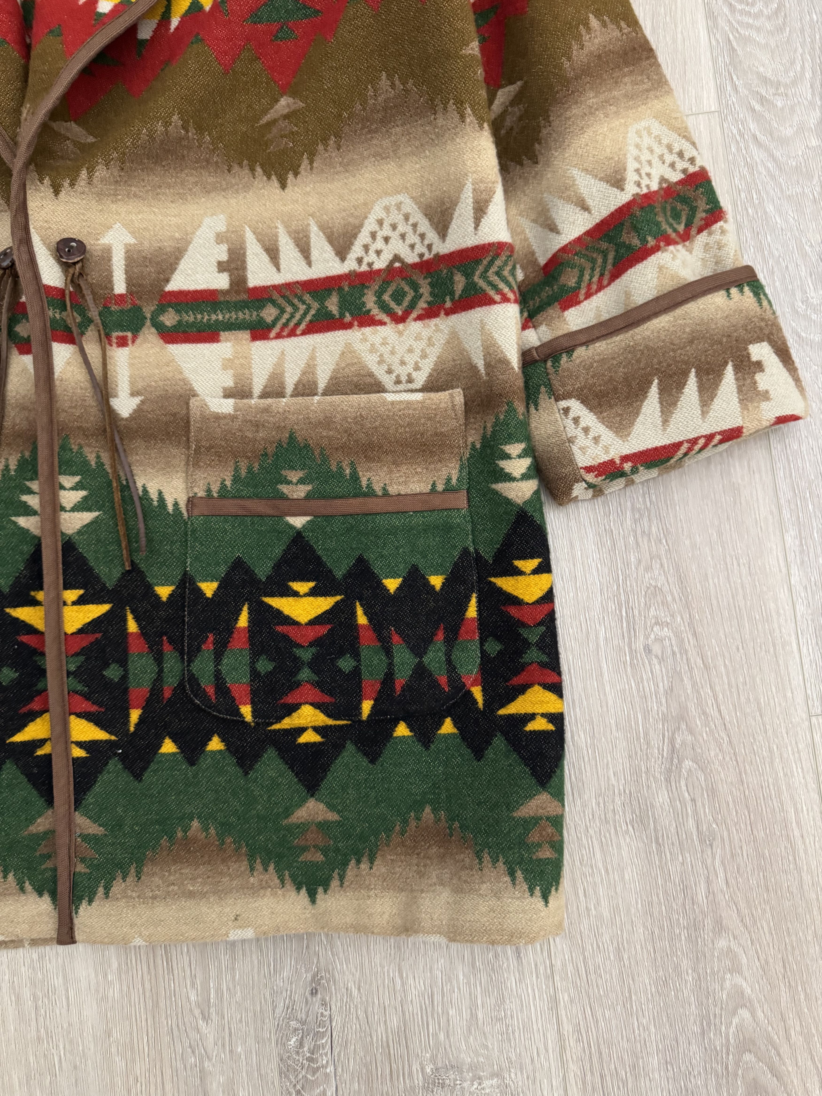 Polo Ralph Lauren Polo Country Aztec Robe Wool Blanket Coat Vintage Western Size US M / EU 48-50 / 2 - 4 Thumbnail