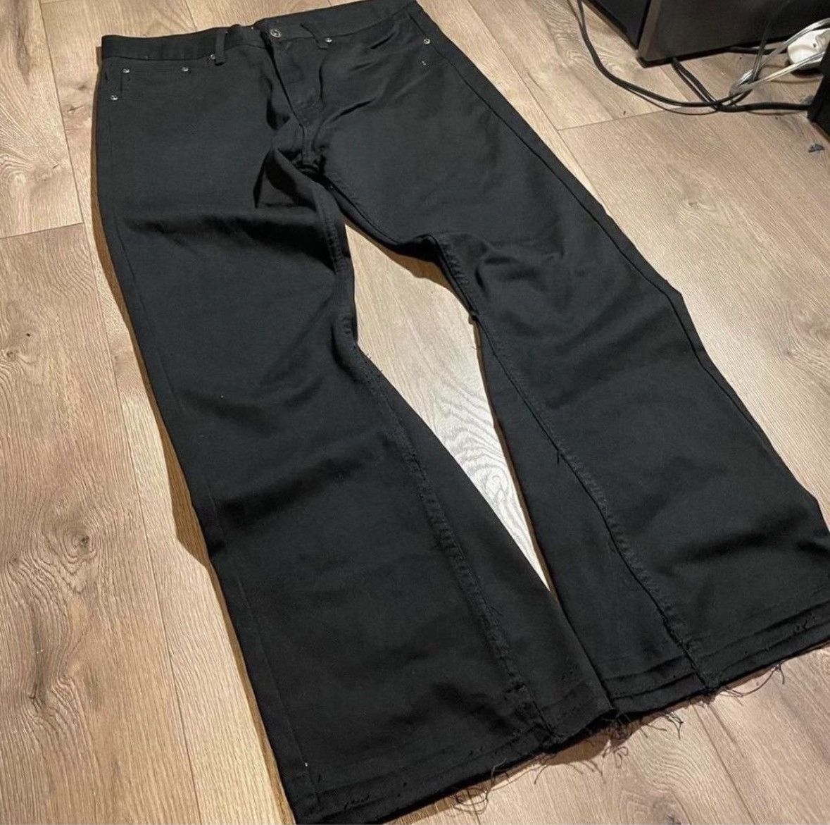 Other Custom Black Flared Jeans Size US 34 / EU 50 - 1 Thumbnail