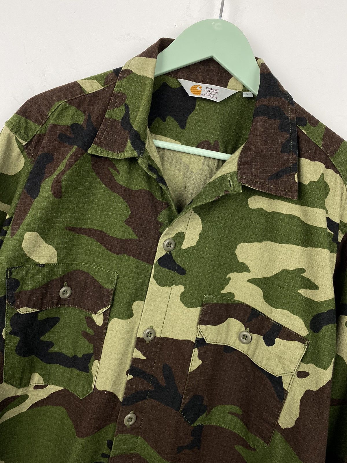 Carhartt Carhartt L/S Mission Camo Shirt Y2K Ralph Lauren Size US L / EU 52-54 / 3 - 2 Thumbnail