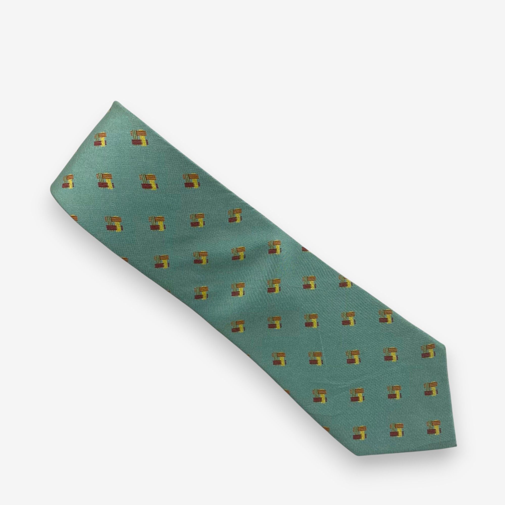 Japanese Brand Vintage Yves Saint Laurent SILK Necktie Cravate Pure Silk Size ONE SIZE - 2 Thumbnail
