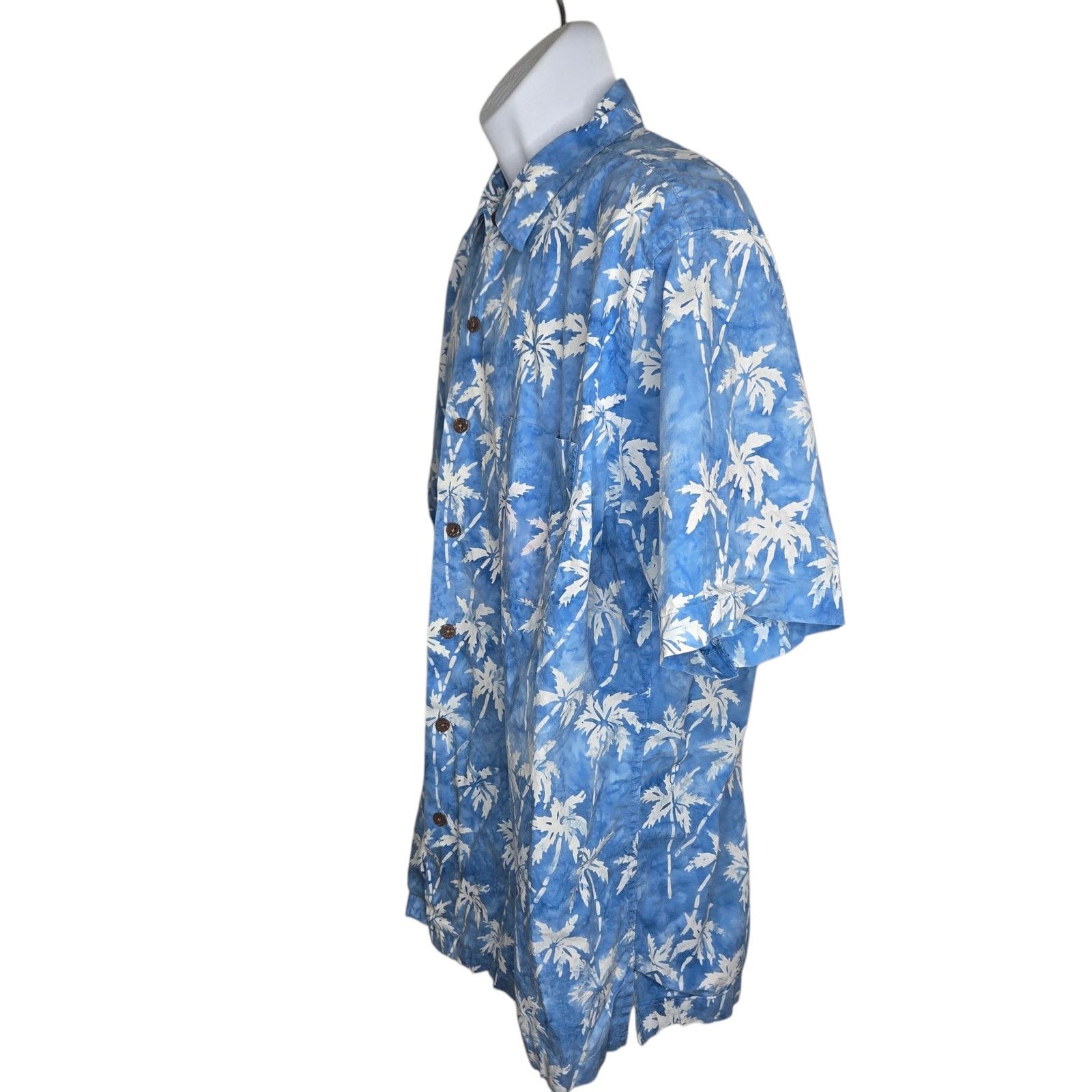 Lands' End Lands End Mens Tropical Print Shirt Large 16/16.5 Palms Size US L / EU 52-54 / 3 - 5 Thumbnail