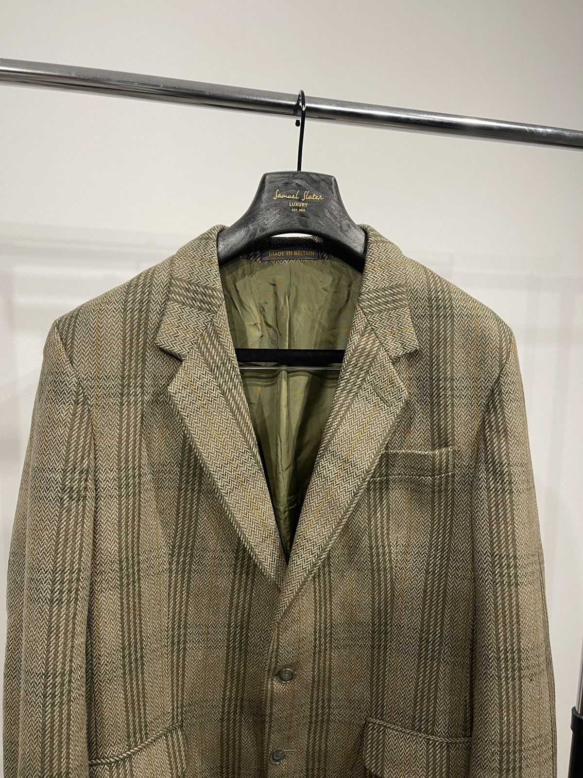 Vintage Vintage Dunn Co sport coat tweed blazer classic wool jacket Size 44R - 2 Thumbnail