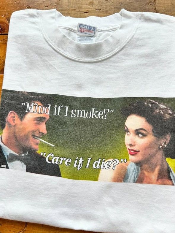 Vintage Smoking Parody 1997 Size US XL / EU 56 / 4 - 2 Thumbnail