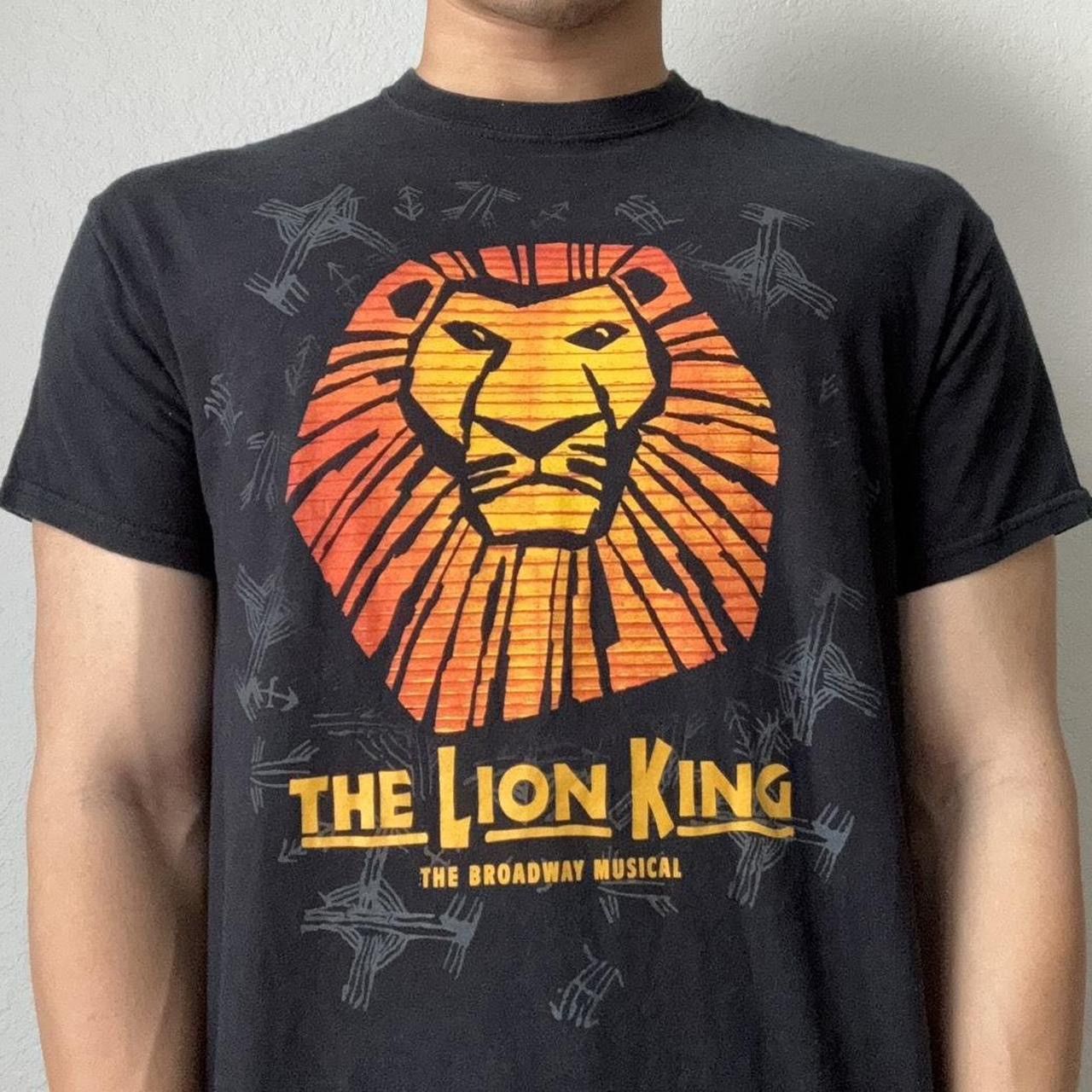 Vintage Vintage Disney Lion King Broadway Graphics Black Tee Shirt Size US M / EU 48-50 / 2 - 3 Thumbnail