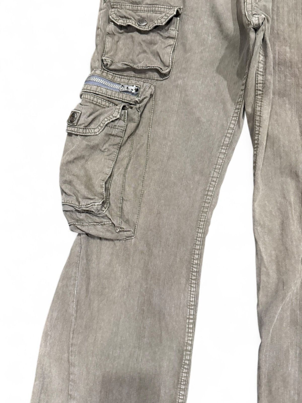 If Six Was Nine Japanese Brand Surplus Flare Cargo Pants Size US 32 / EU 48 - 3 Thumbnail