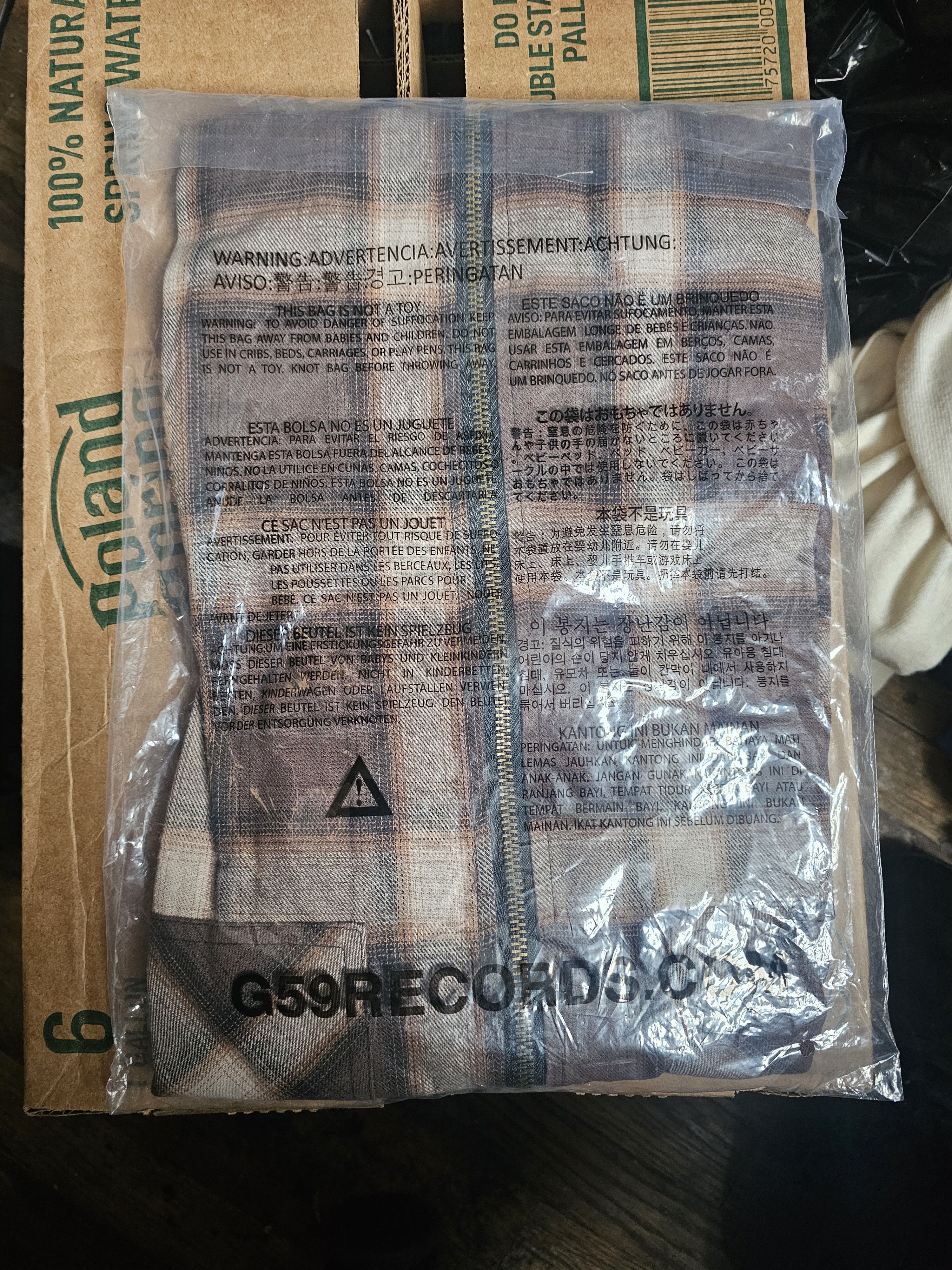 G59 Records G59 Shadow Zipper Flannel Brown XL Size US XL / EU 56 / 4 - 2 Thumbnail