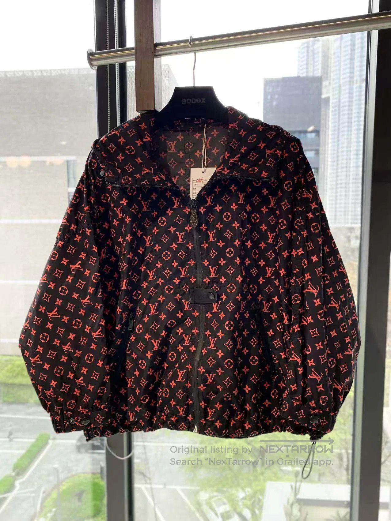 Louis Vuitton Louis Vuitton Black and red printed logo jacket| Size XXS / US 00 / IT 34 - 2 Thumbnail