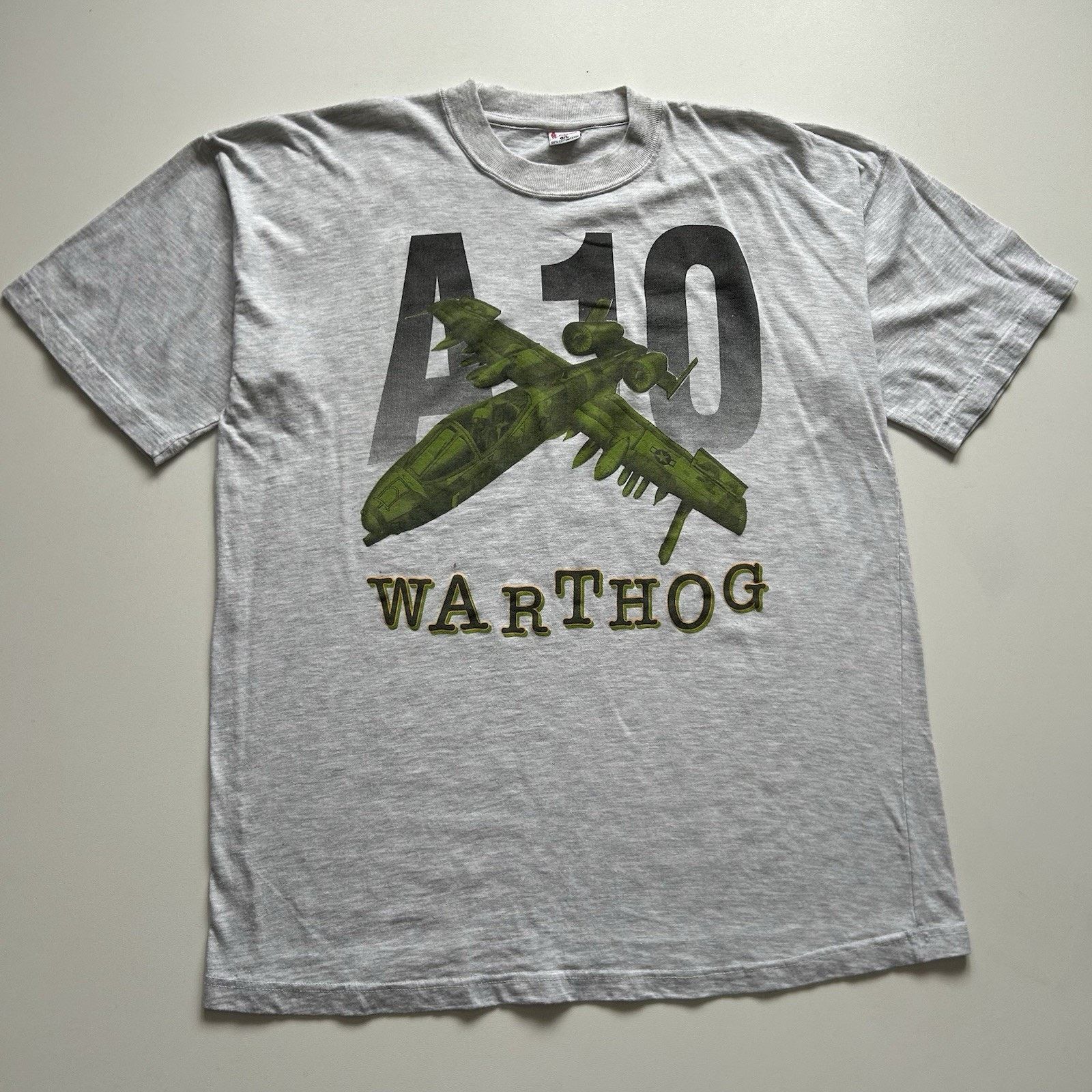 Vintage Vintage A-10 Warthog T-Shirt XL 90s USA Military Plane Art Size US XL / EU 56 / 4 - 1 Thumbnail