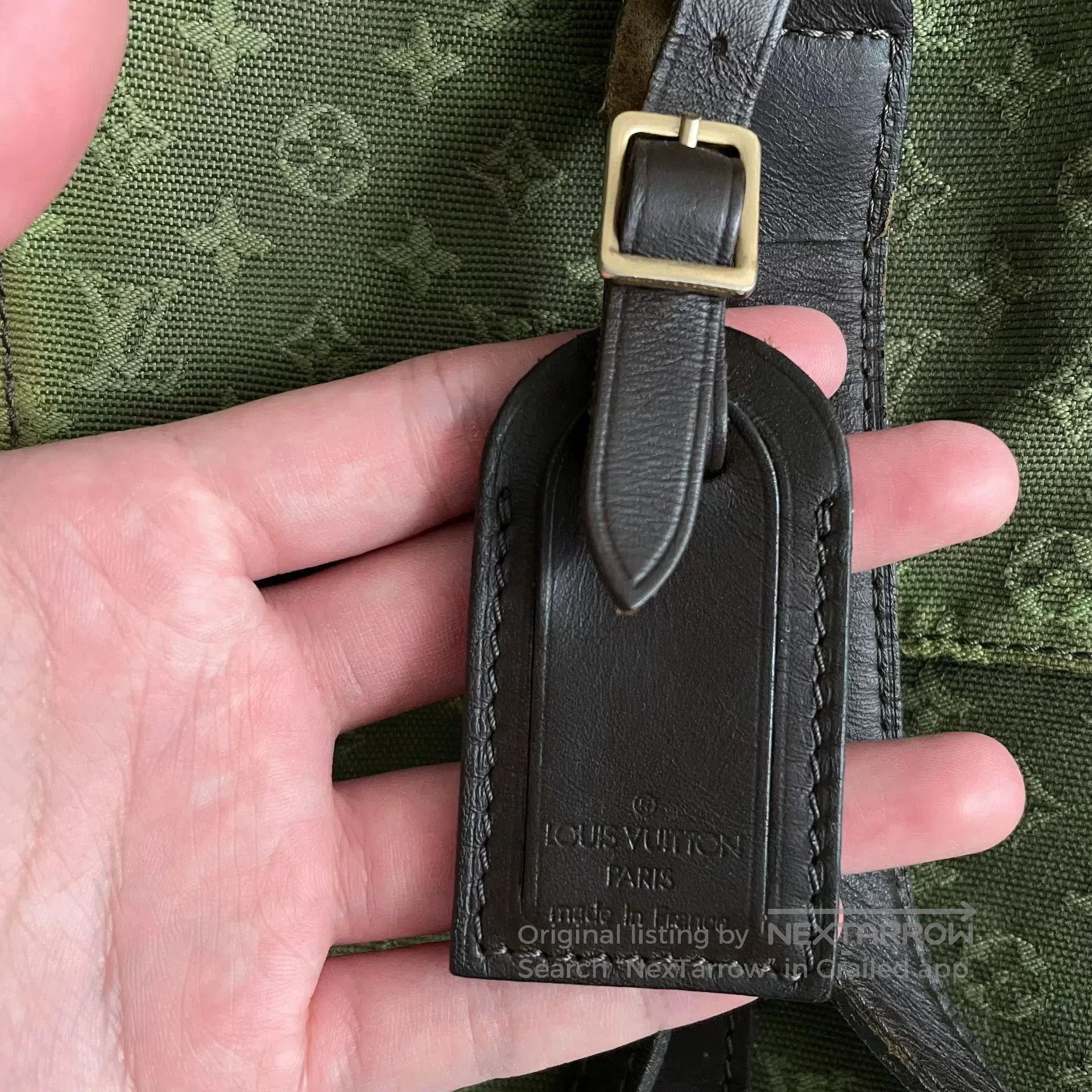 Louis Vuitton Louis Vuitton Military Green Denim Keepall. Size ONE SIZE - 8 Thumbnail