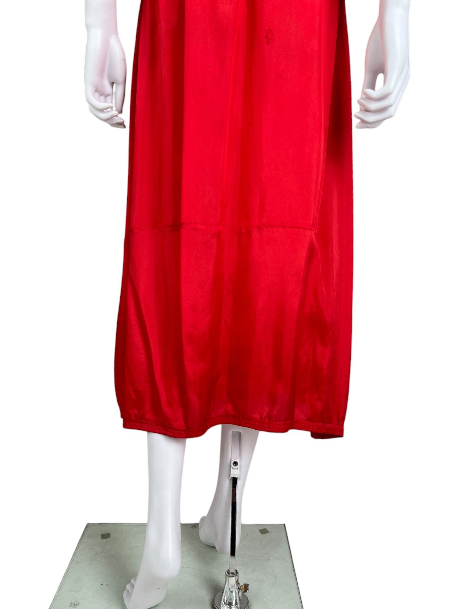 Comme des Garcons 2010's Red Maxi Silk Skirt Size 27" / US 4 / IT 40 - 4 Thumbnail
