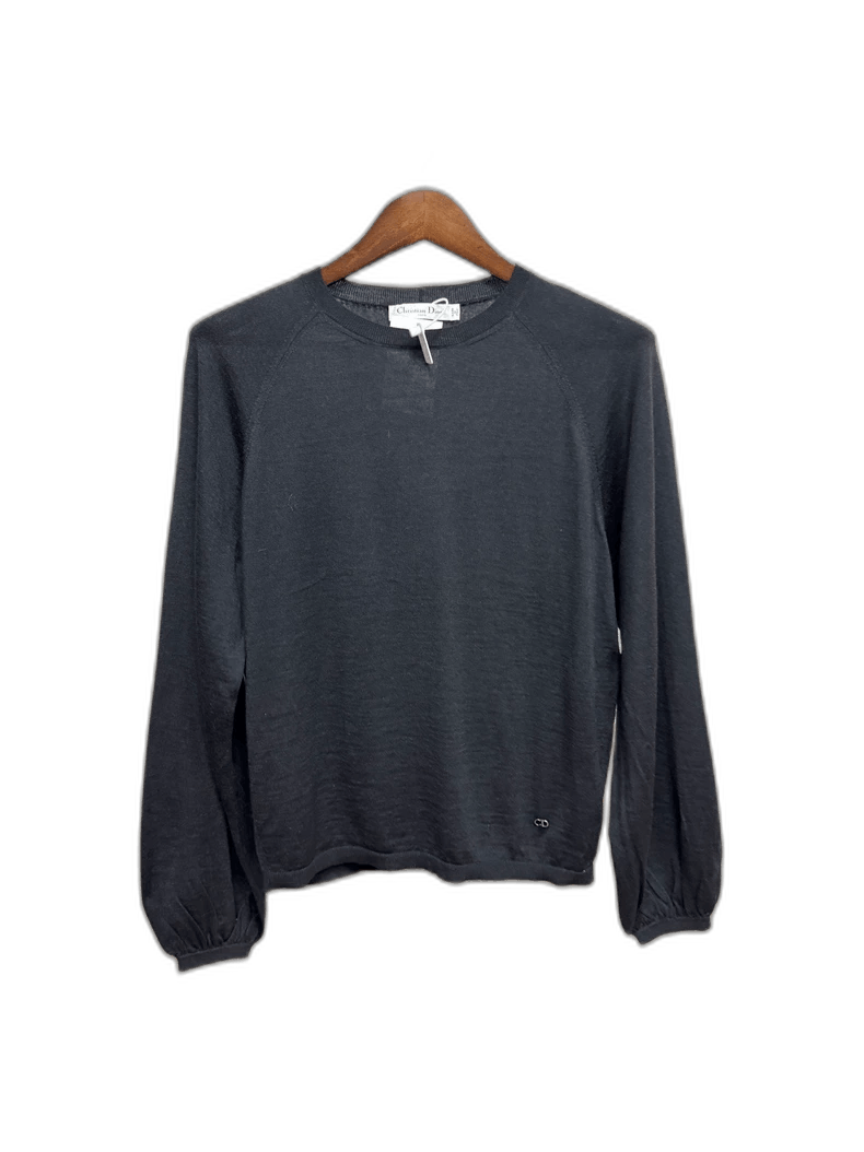 Dior Dior CD Metal Logo Wool Knit Top Size S / US 4 / IT 40 - 1 Thumbnail