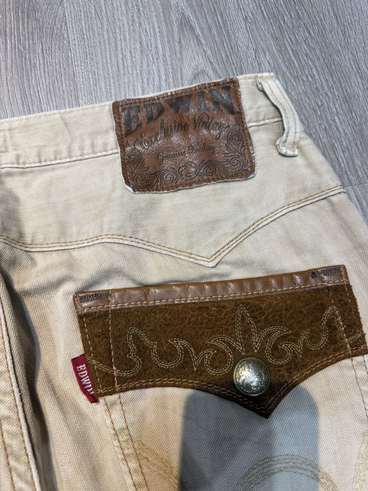 Edwin 90’s EDWIN RARE POCKET LOGO MULTI Y2K JAPANESE DENIM PANTS Size US 36 / EU 52 - 6 Thumbnail