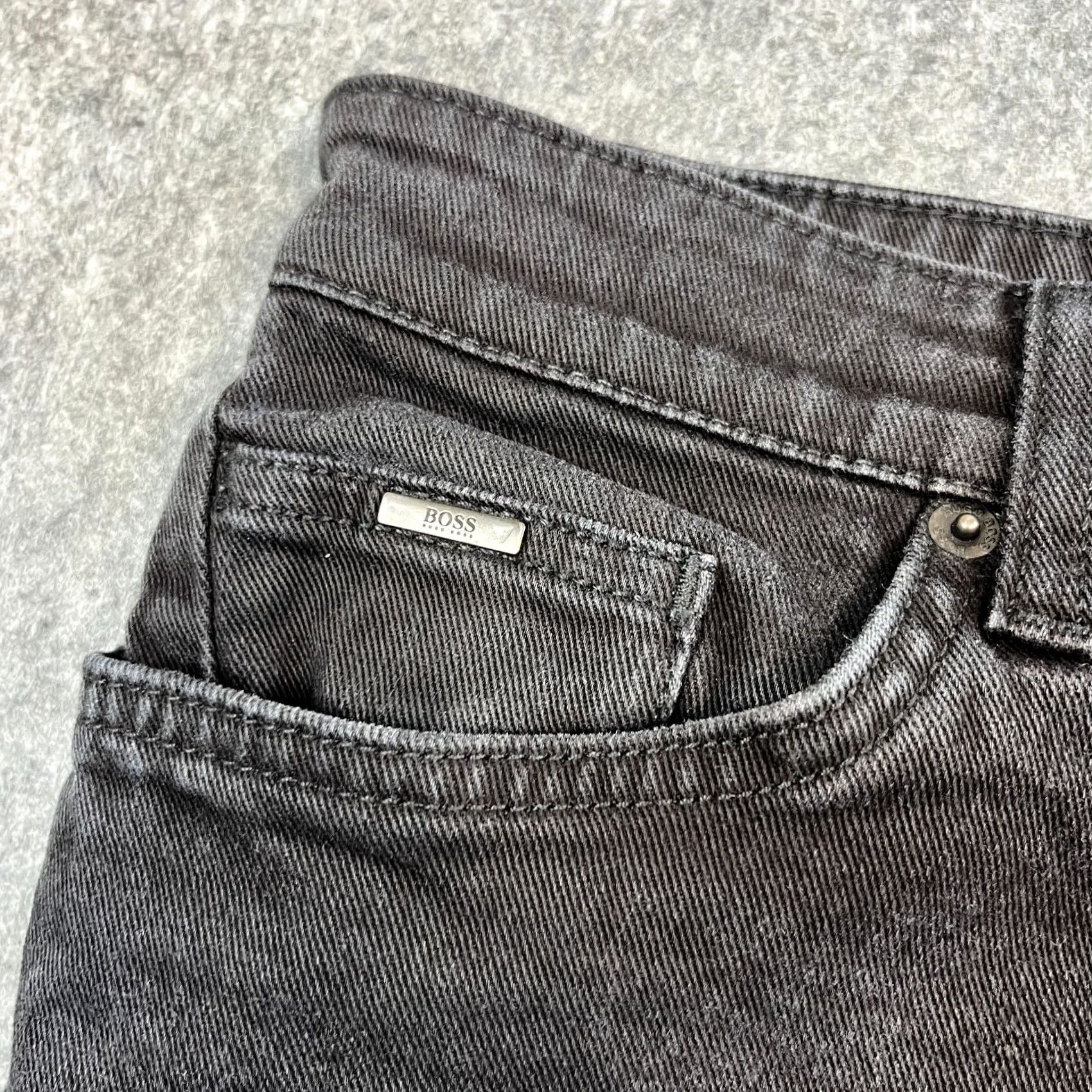 Hugo Boss HUGO BOSS Jeans Slim Regular 34 Dark Wash Black Faded Stretch Delaware Denim 5-Pocket Mens Adults Clothing Size US 34 / EU 50 - 7 Thumbnail