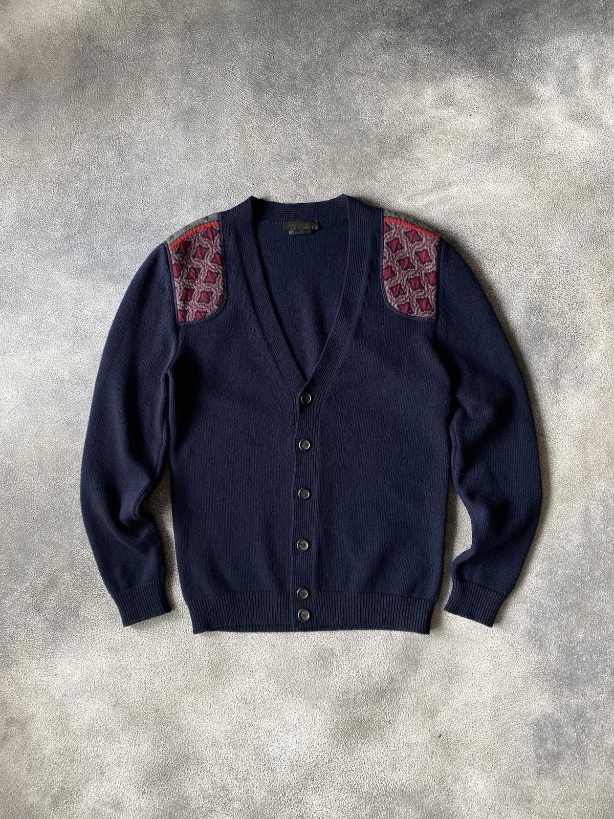 Alexander McQueen Alexander McQueen Cardigan Thick Wool "Winter Theme" Sweater Size US M / EU 48-50 / 2 - 3 Thumbnail