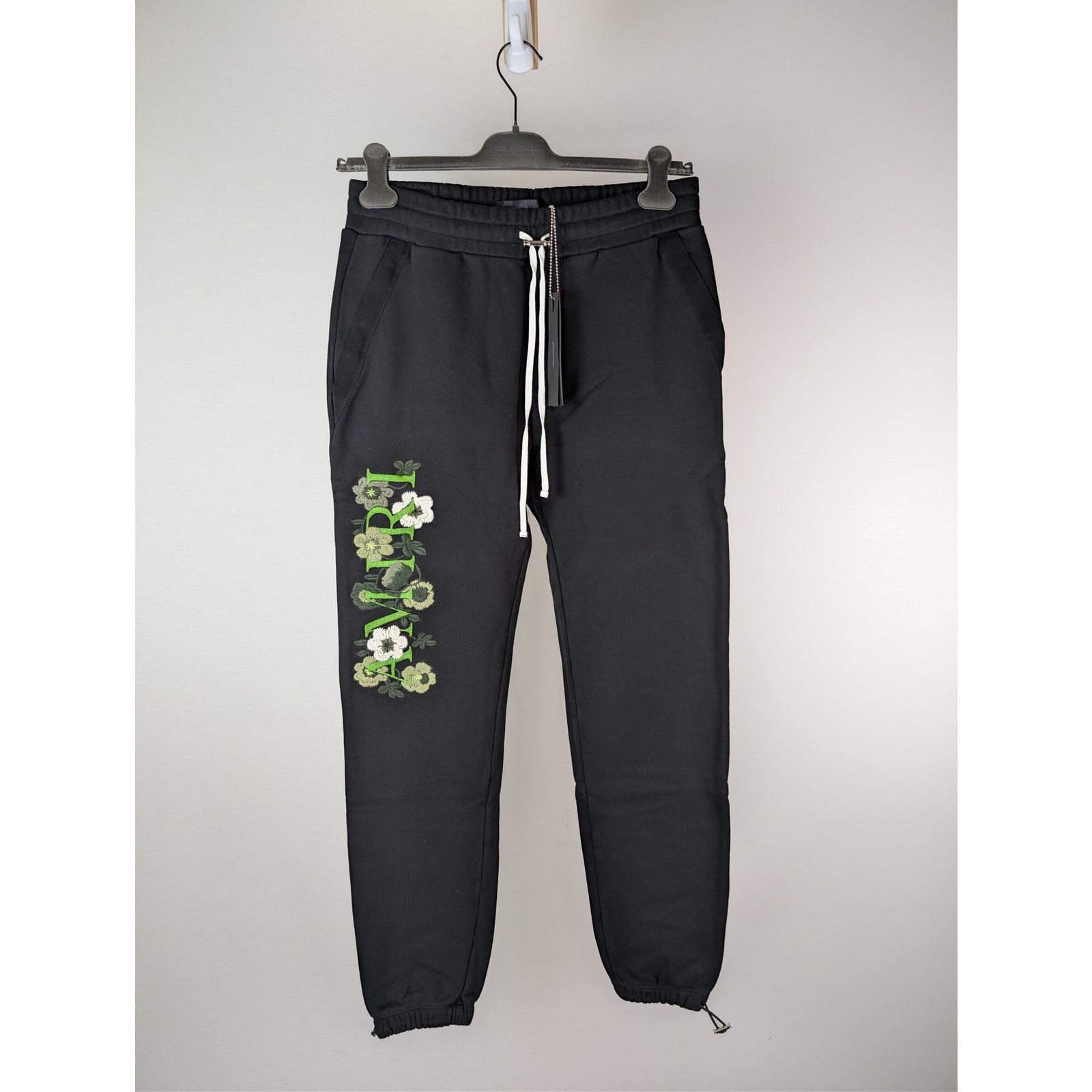 Amiri o1rshd1 Flower Amiri Sweatpants / Trousers in Black Size US 32 / EU 48 - 1 Thumbnail