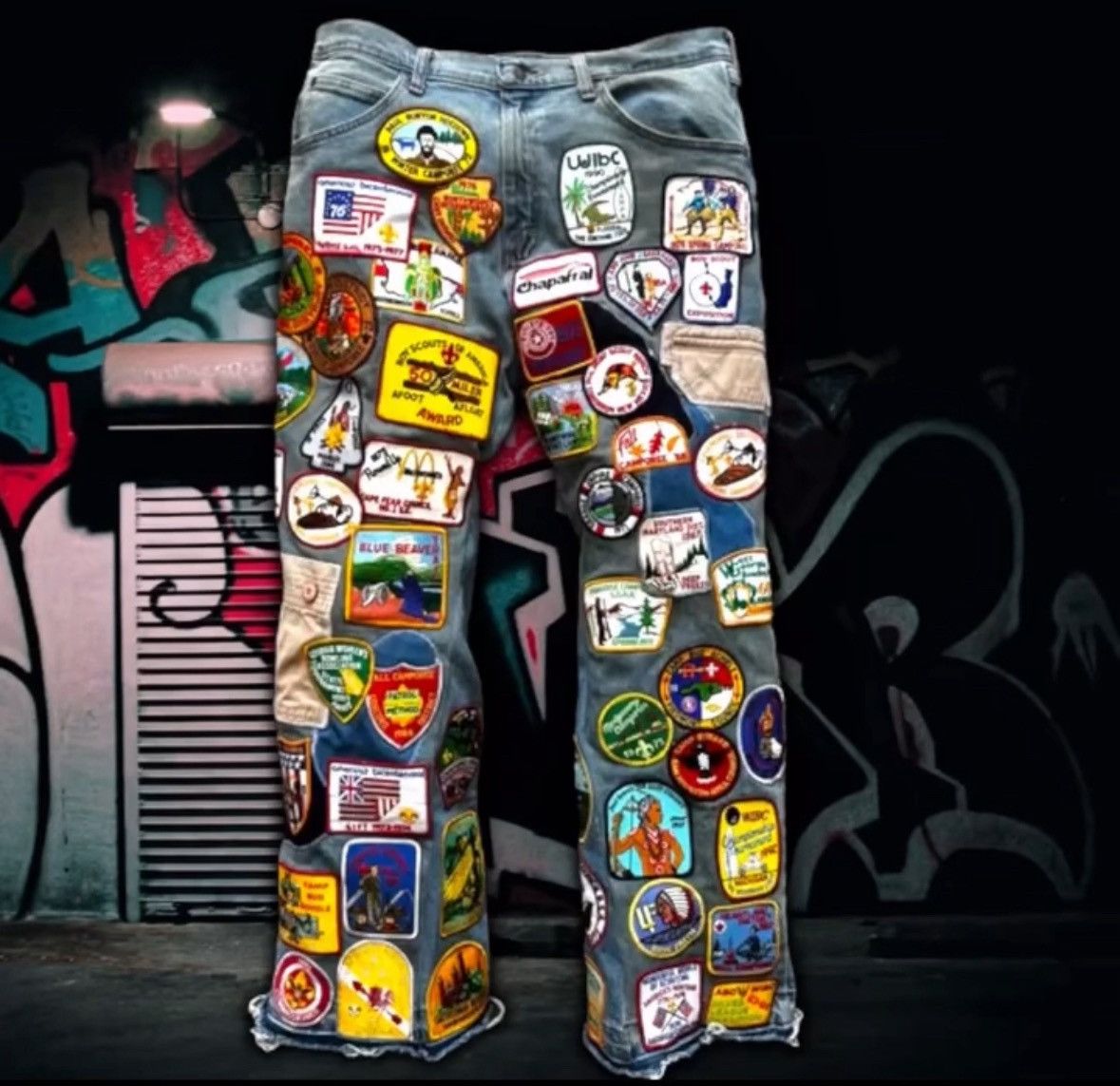 Other 1 of 1 custom Schizo denim 👖 Size US 32 / EU 48 - 1 Thumbnail