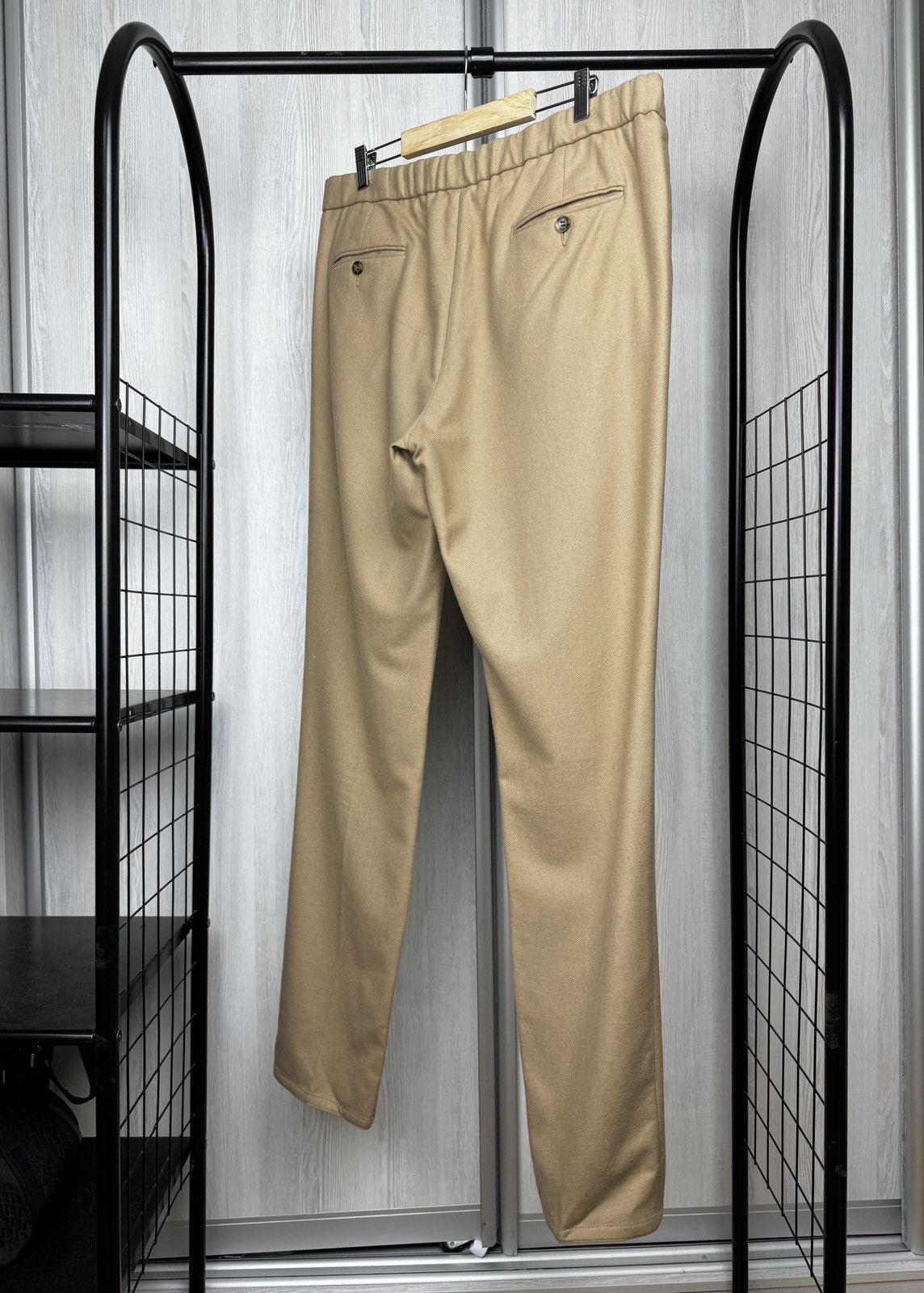 Suitsupply Suitsupply Ames Pleat Pure Wool Flannel Drawstring Pants 52 Size US 36 / EU 52 - 5 Thumbnail