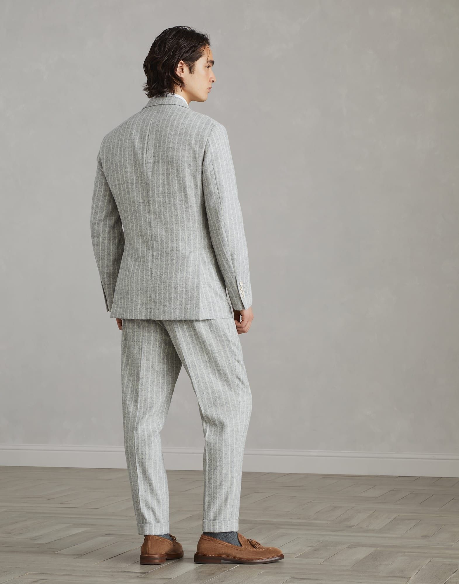 Brunello Cucinelli o1w1db10226 Suit Type Jacket in Open Grey Size US L / EU 52-54 / 3 - 4 Thumbnail