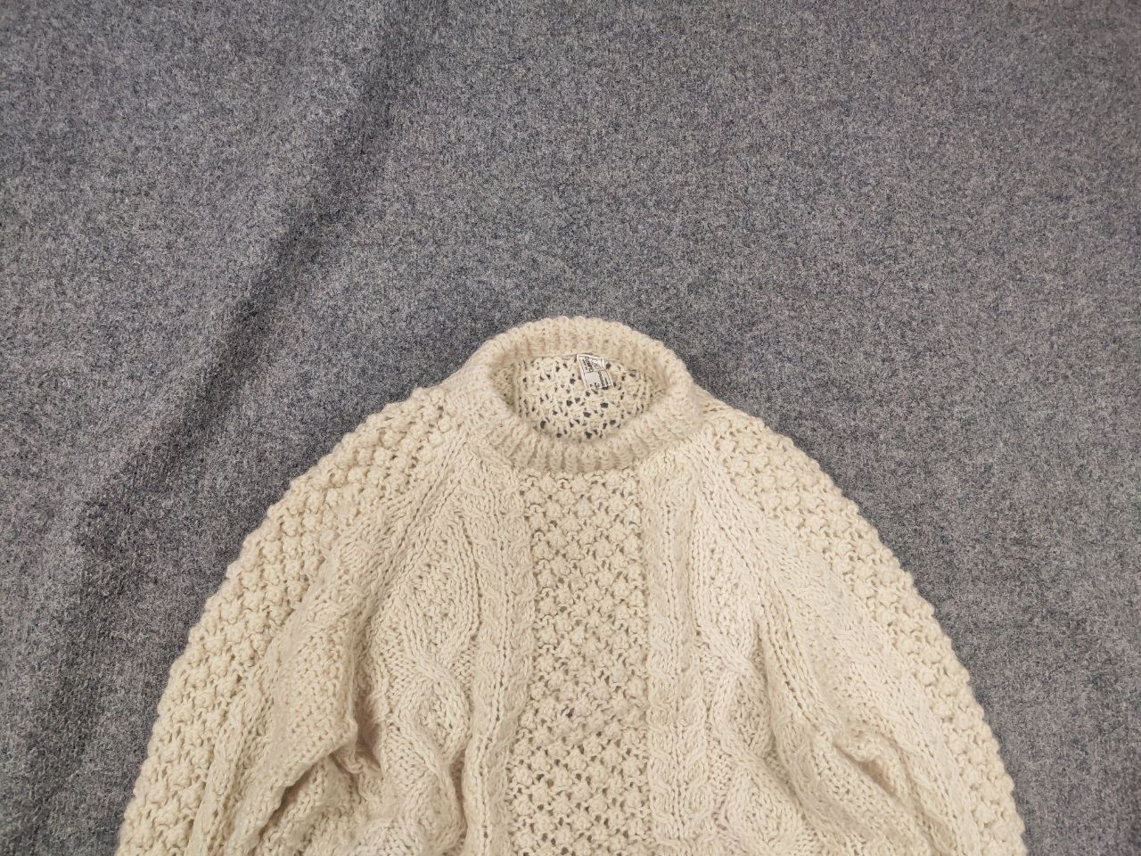 Vintage Vintage 70's Grigoropoulos Fisherman Hand Cable Knit Sweater Size US L / EU 52-54 / 3 - 2 Thumbnail