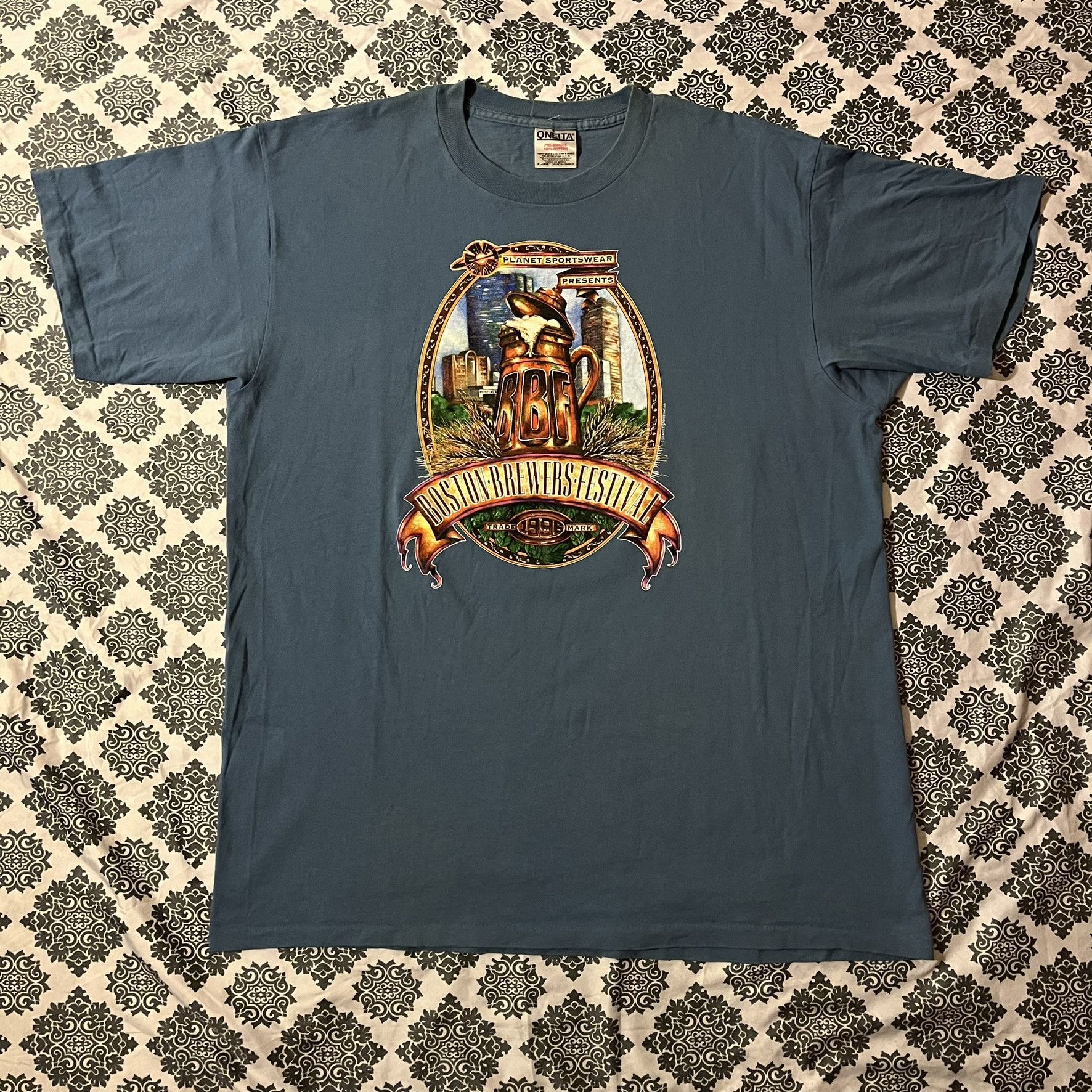 Vintage VTG 90s Boston Brewers Festival '96 Trademark Tee Size US XL / EU 56 / 4 - 2 Thumbnail